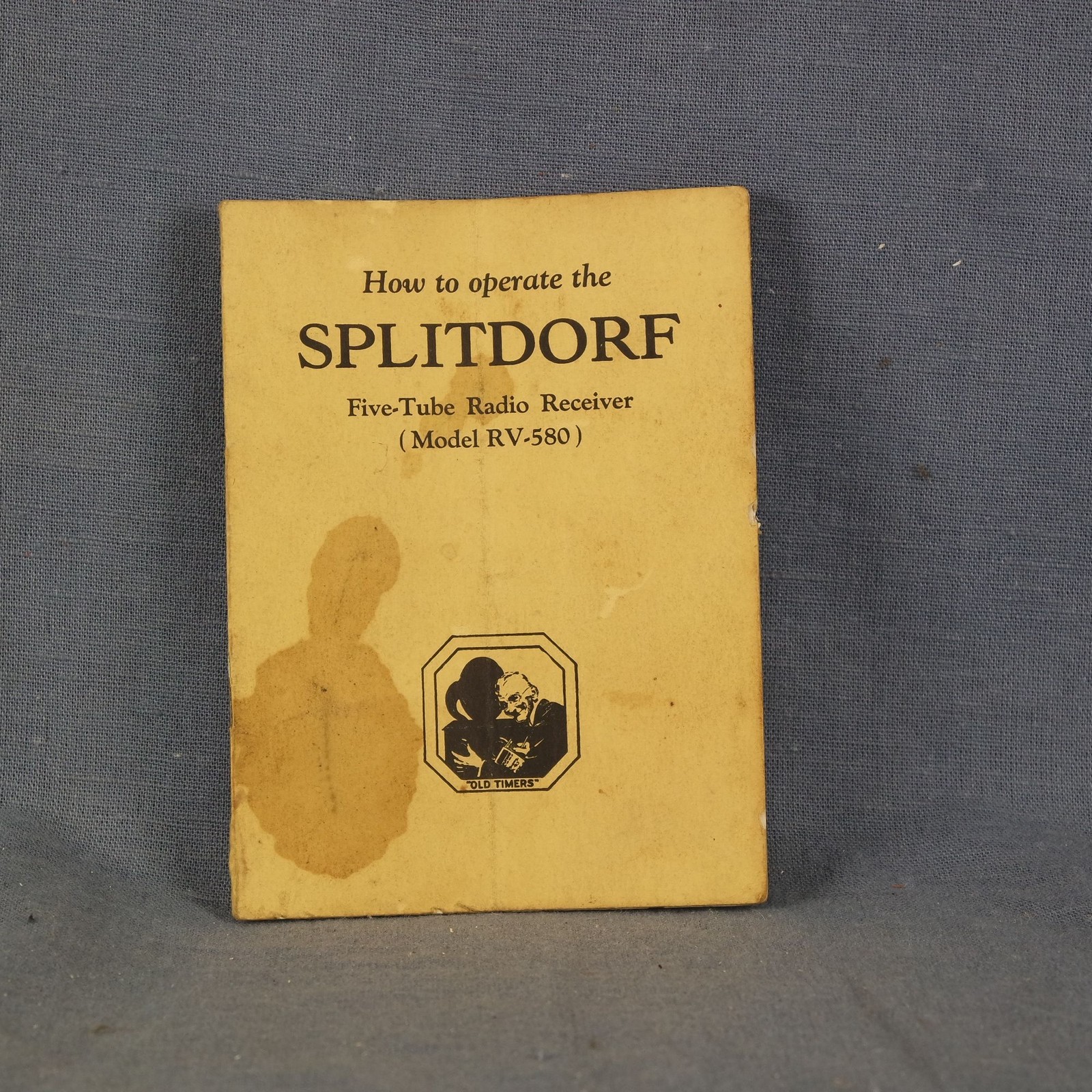 1926 How to operate the SPLITDORF Five-Tube Radio Receiver Model RV-580