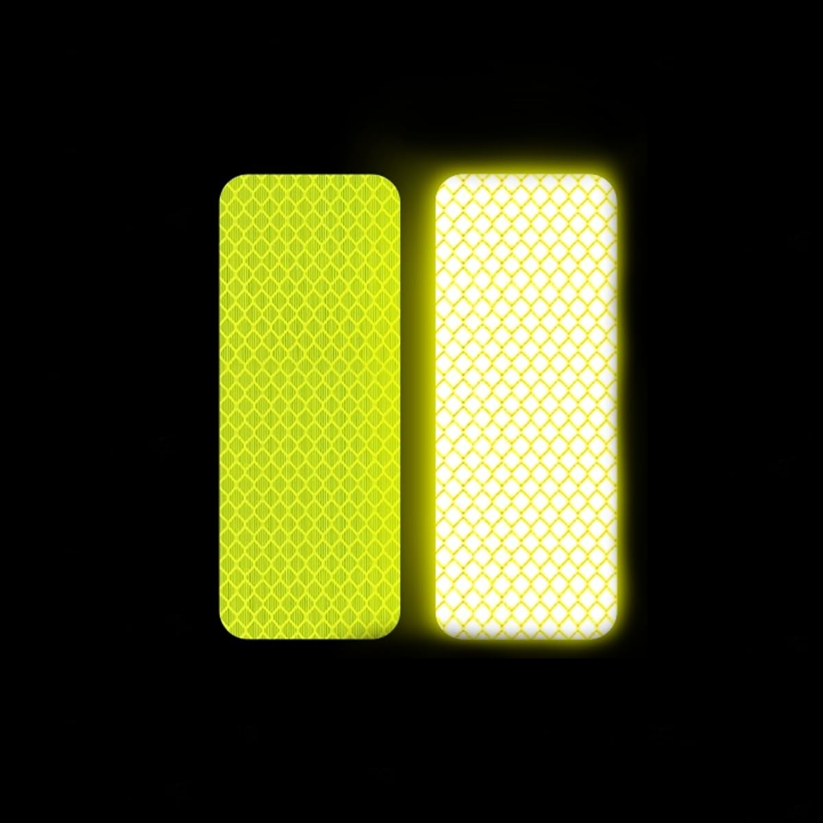 Helonge Reflective Stickers, 100 Pcs, 5 Colors 3cm x 8cm, Multicolor