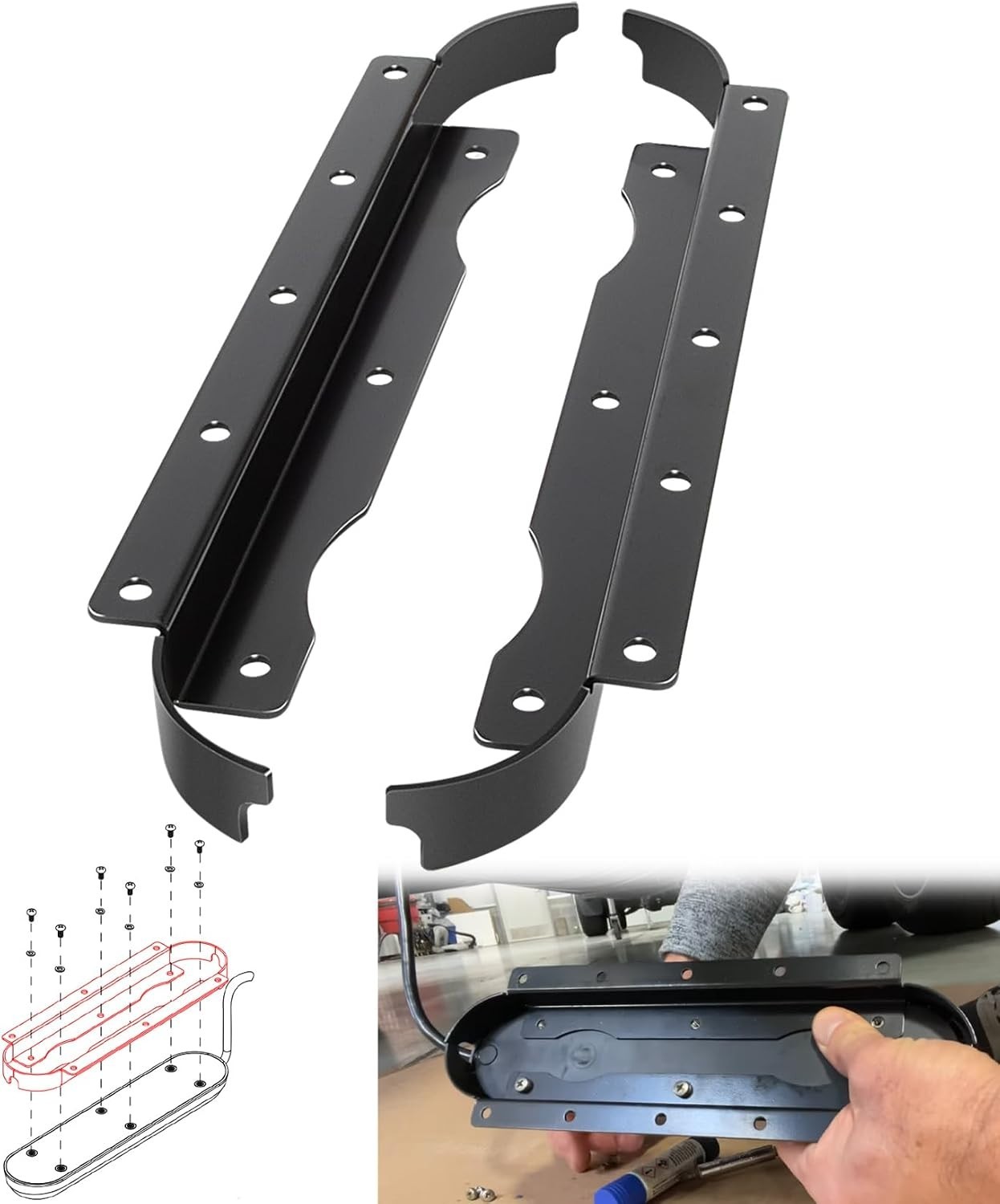 Transducer Flush Mount Bracket Compatible With StructureScan 3D & TotalScan S...