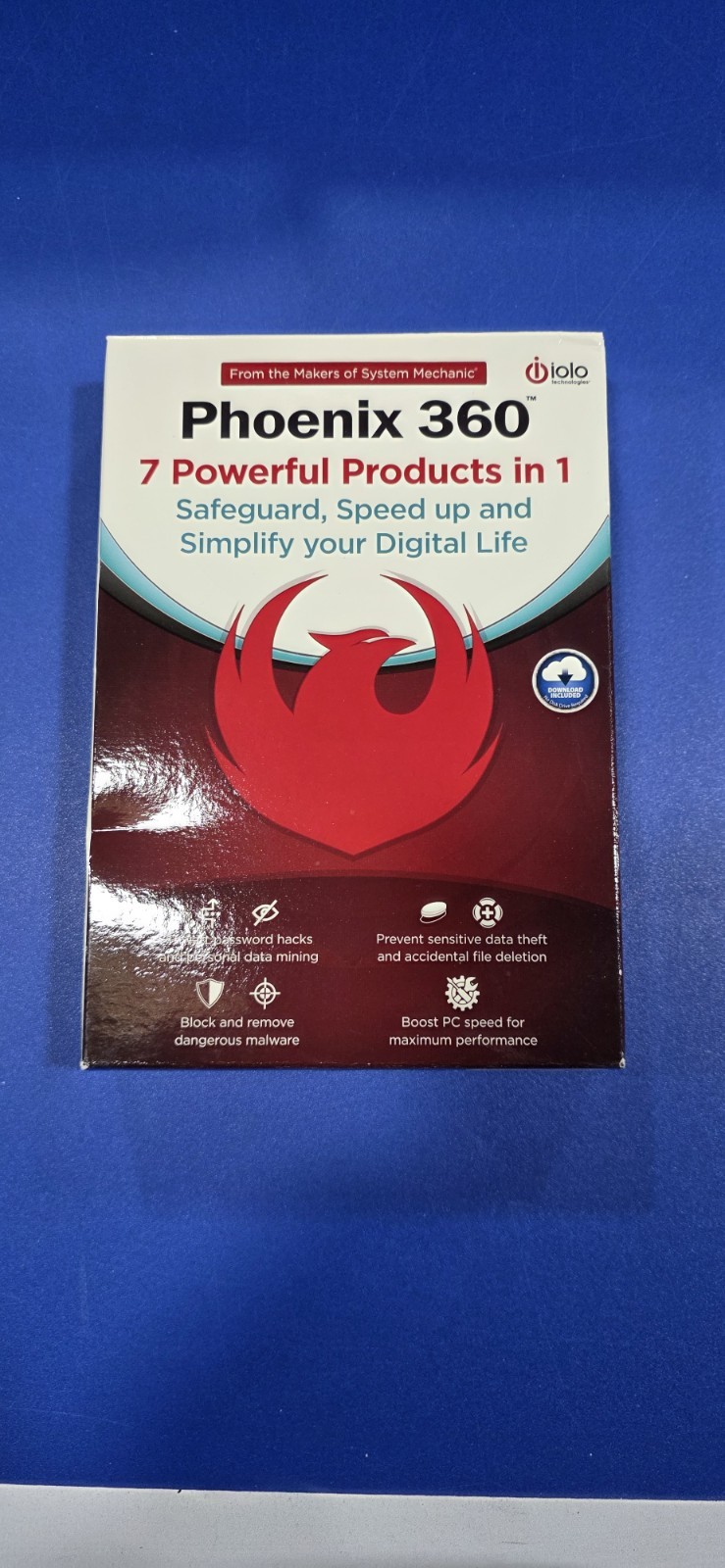 iolo Phoenix 360 Software Suite 7-in-1 Digital Key New Sealed Retail License