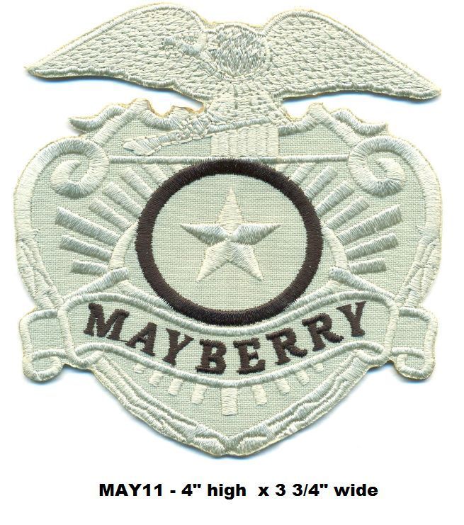 ANDY GRIFFITH MAYBERRY POLICE DEPT PATCH - MAY11
