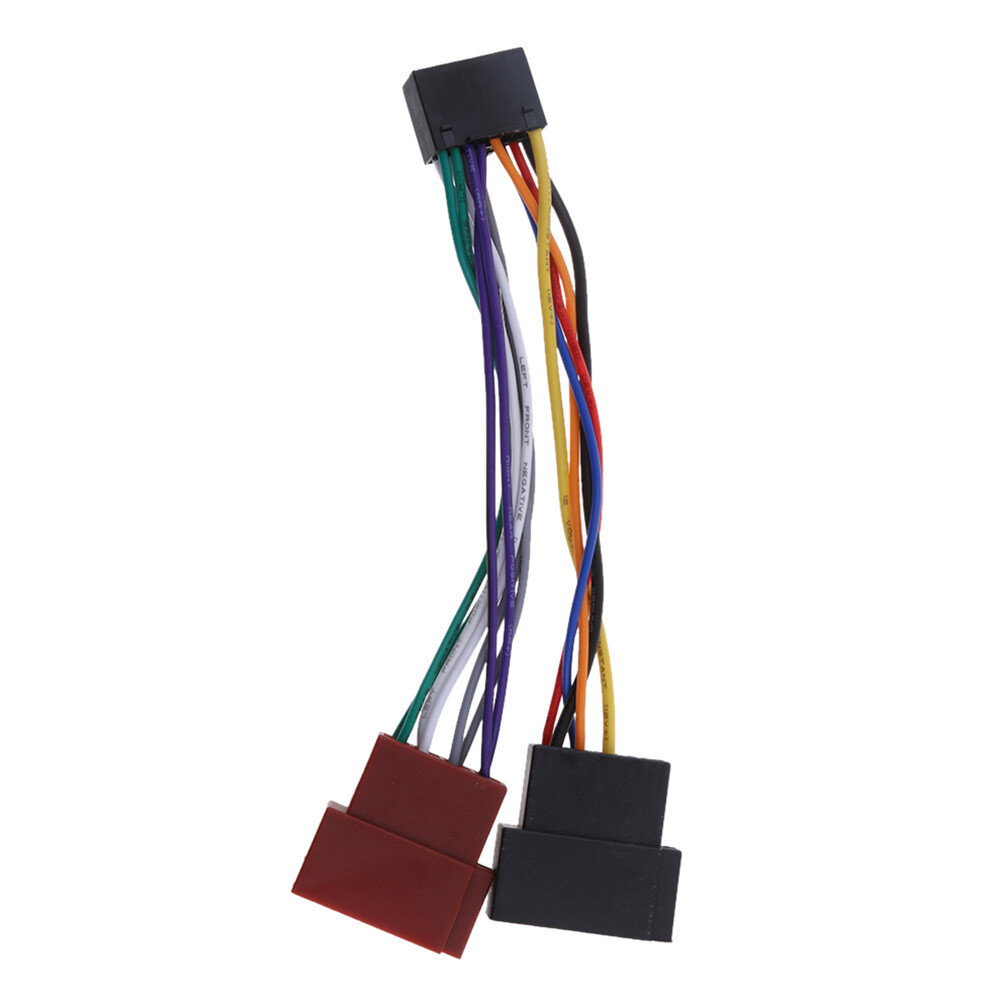 Car 16Pin ISO Stereo Radio Harness Wiring Adaptor Plug Connector For JVC Kenwood