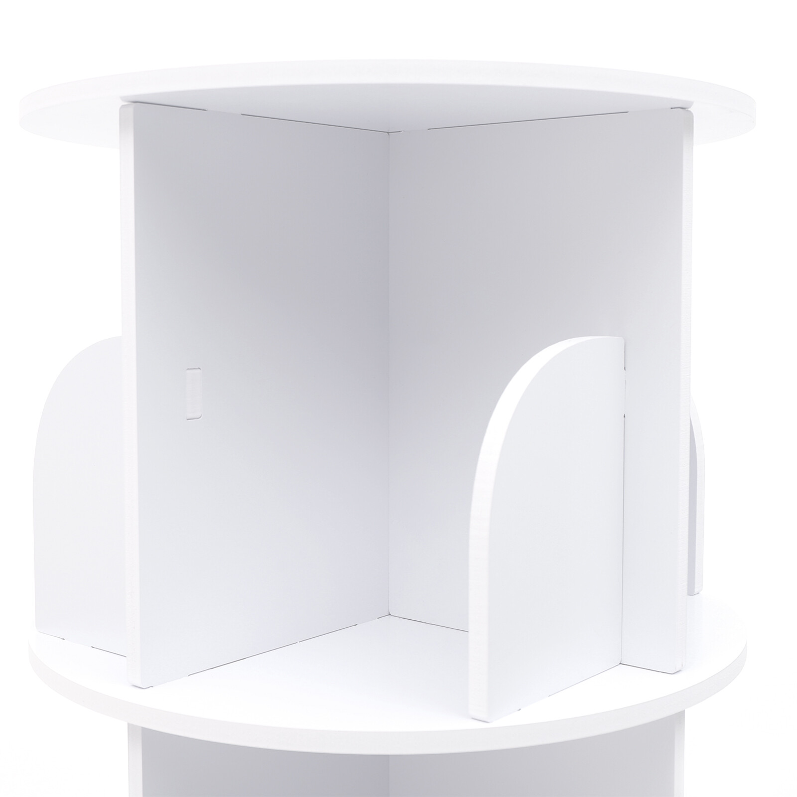 Rotating Bookshelf 360 Bookcase Freestanding Storage Shelf Display Rack 4 Tier