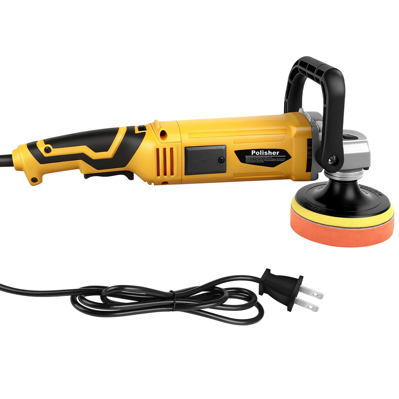 2000W Car Polisher Polishing Machine Kit Buffer Sander Variable 7 Speed w/Pad