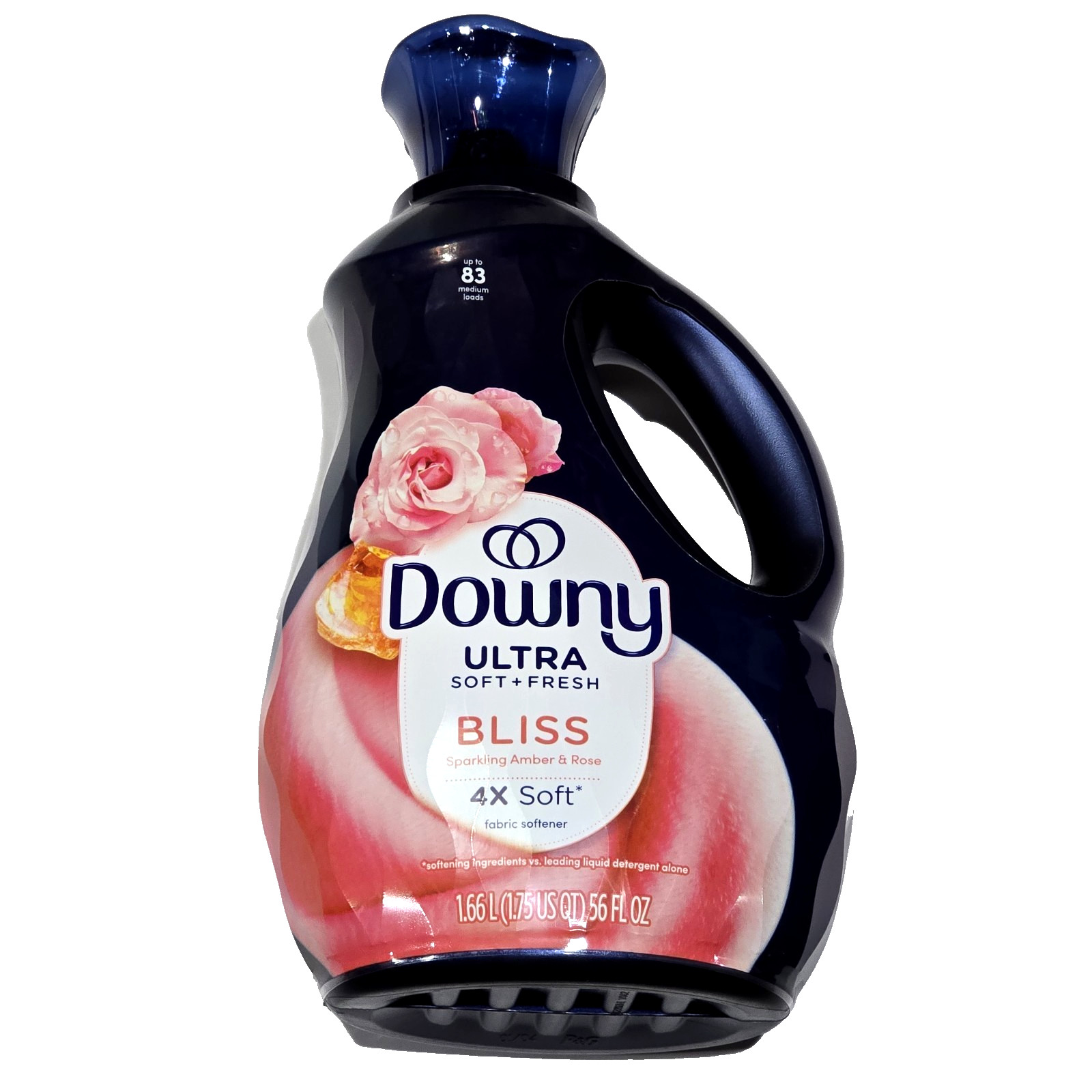 Downy Ultra Soft Fresh Bliss Sparkling Amber & Rose 4x Soft Fabric Softener 56oz