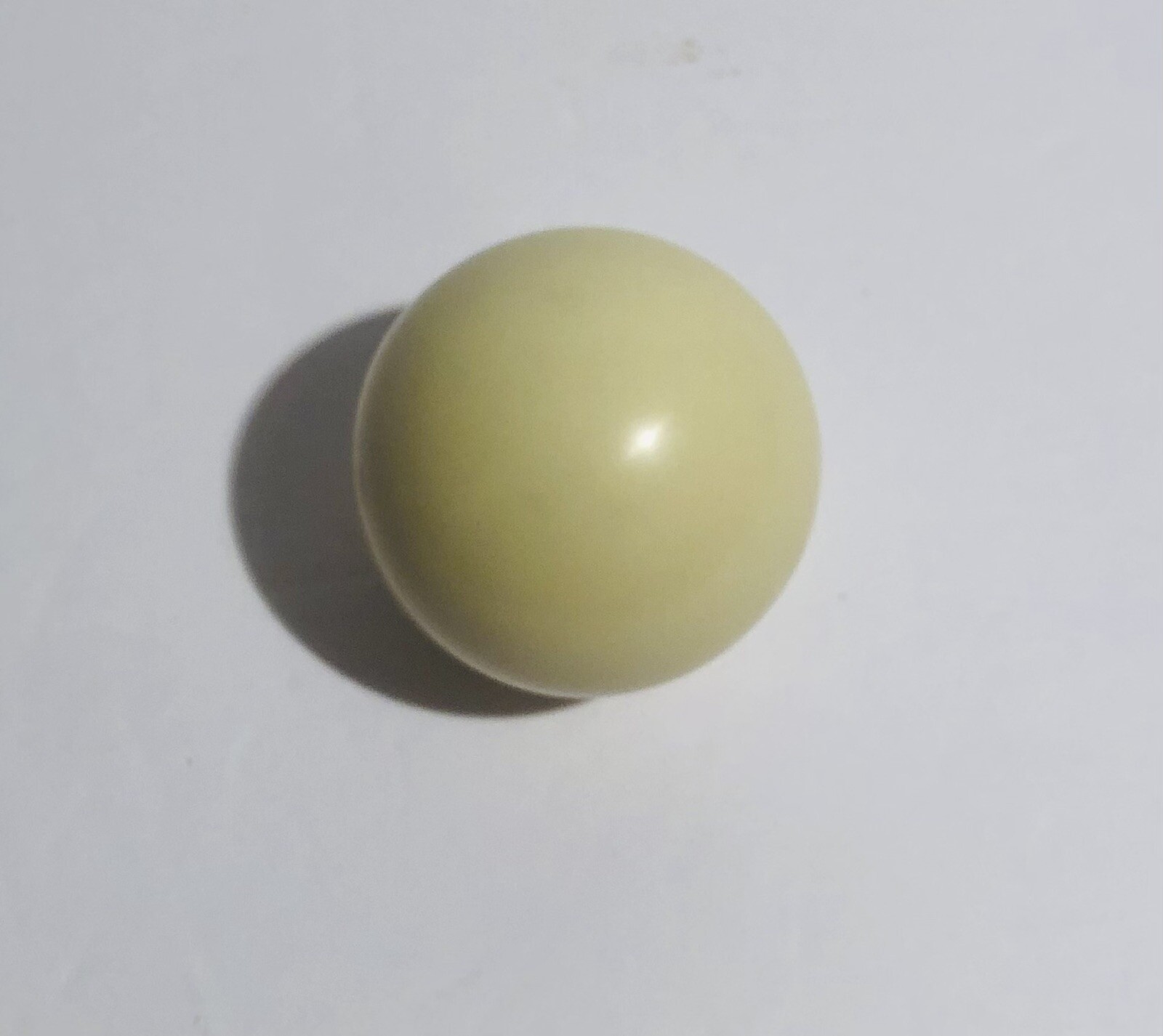 New White Solid Cue Single Individual Pool Ball Billiard 2 1/4” Replacement