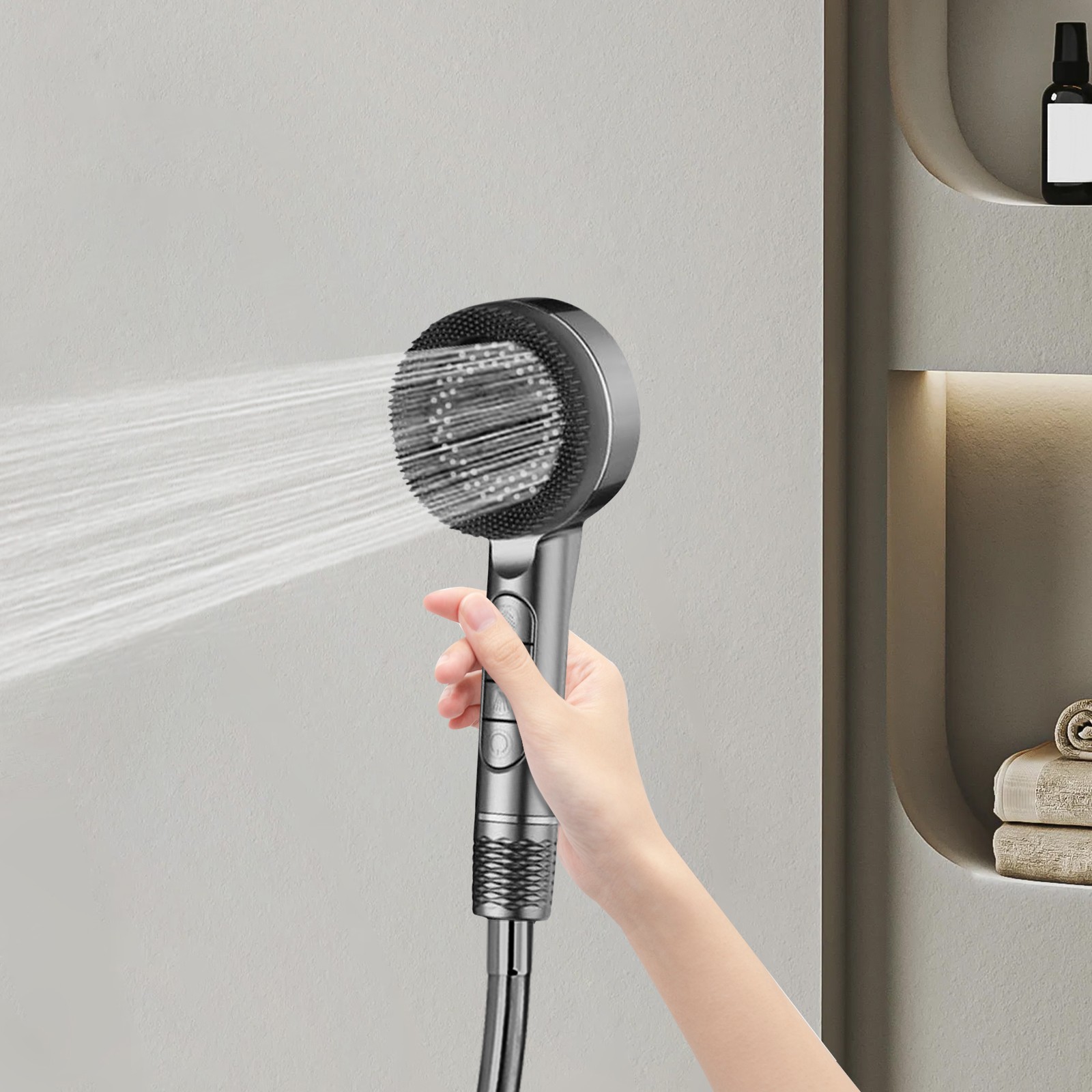 Handheld Shower Head, High Pressure Shower Head, High Flow Handheld Showerhead