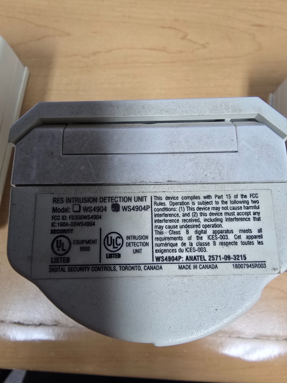 DSC WS4904P Wireless Motion Sensor (TESTED - WORKING)