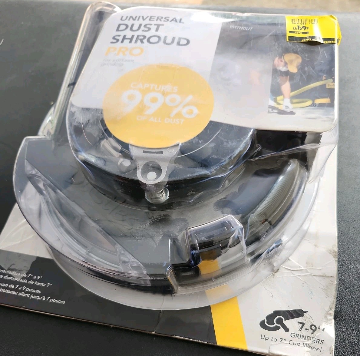 Dustless Technologies 7 in. Universal Dust Shroud Pro for Angle Grinders - D1807