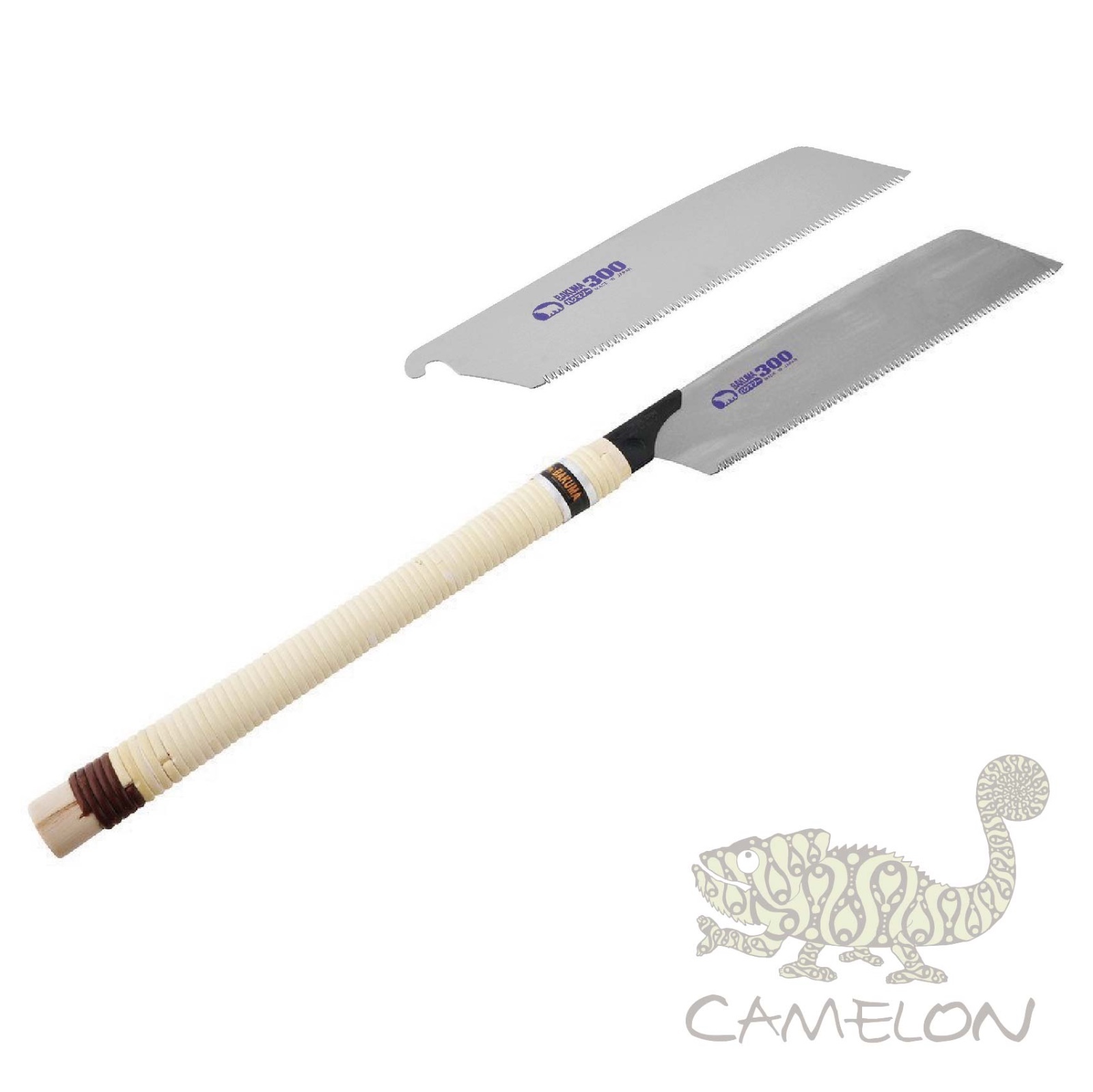 BAKUMA SAW Japanese Wood Saw Single Edged Replacable Serrated 300mm Steel Blade