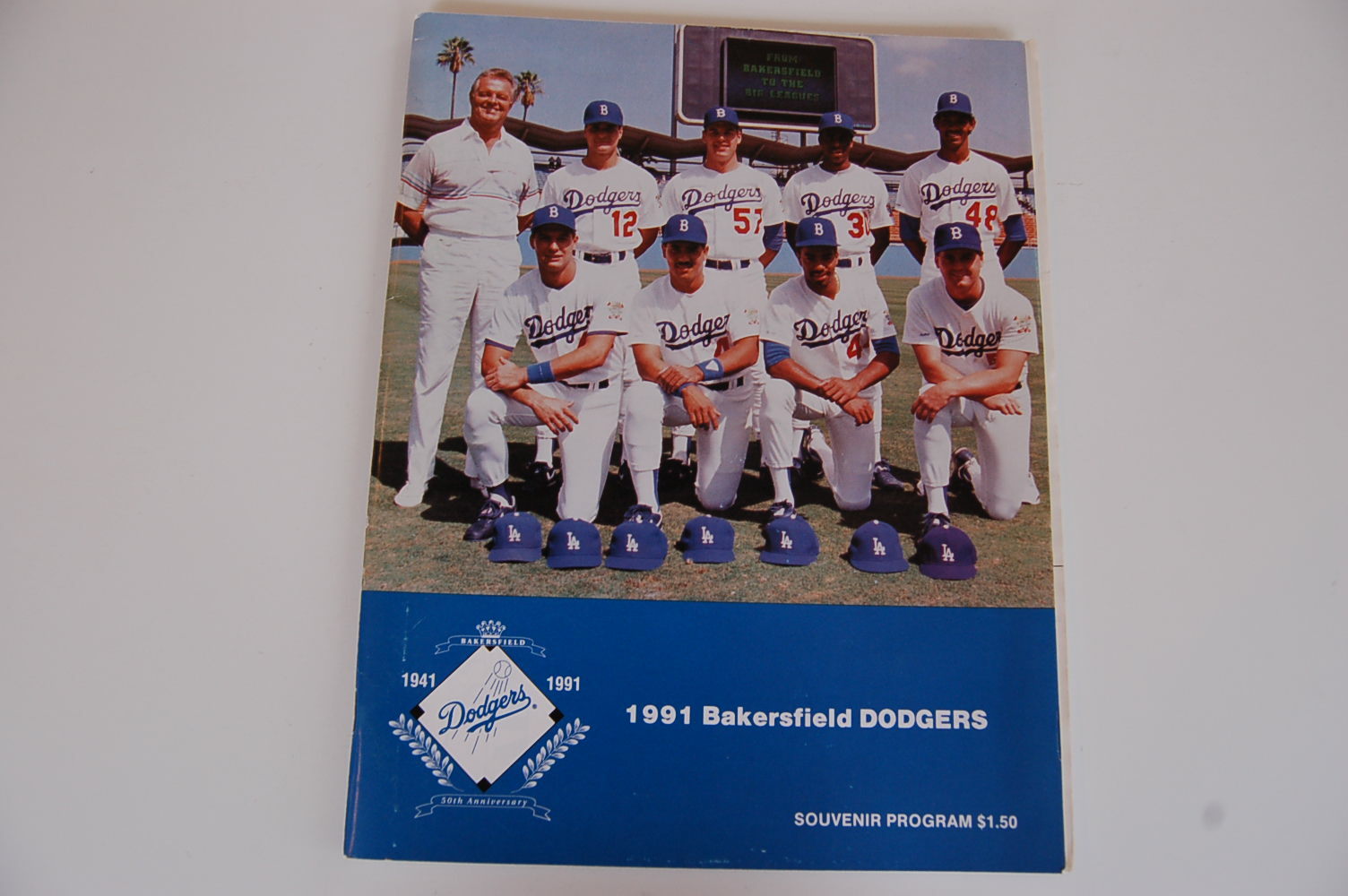 1991 Bakersfield vs Palm Springs Minor League Baseball Program  Mike Piazza
