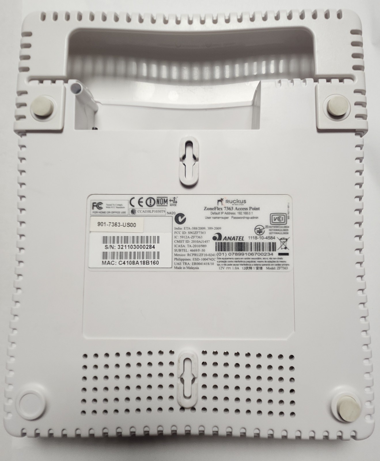 Used Ruckus ZoneFlex 7363 Access Point