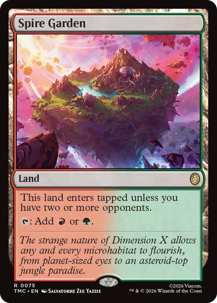 1x Spire Garden - Commander: Teenage Mutant Ninja Turtles Near Mint - MTG