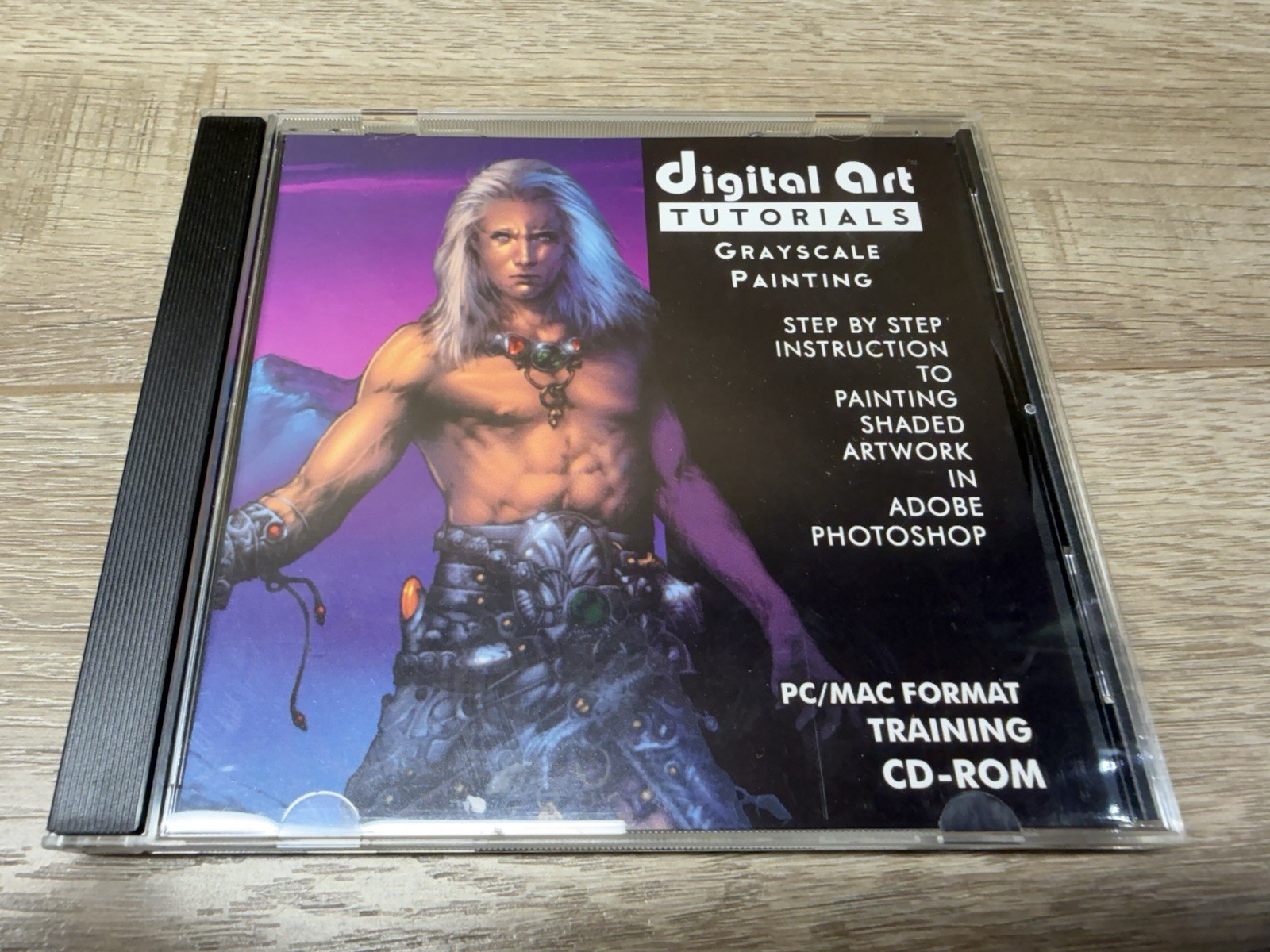 Digital Art Tutorials Grayscale Painting CD-ROM Adobe Photoshop Lessons Training