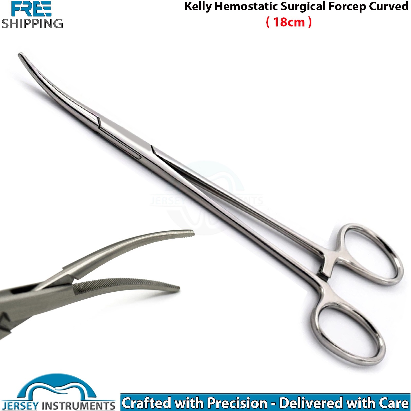 Hemostat Kelly Locking Clamps Curved Forceps Surgical Veterinary Instruments CE