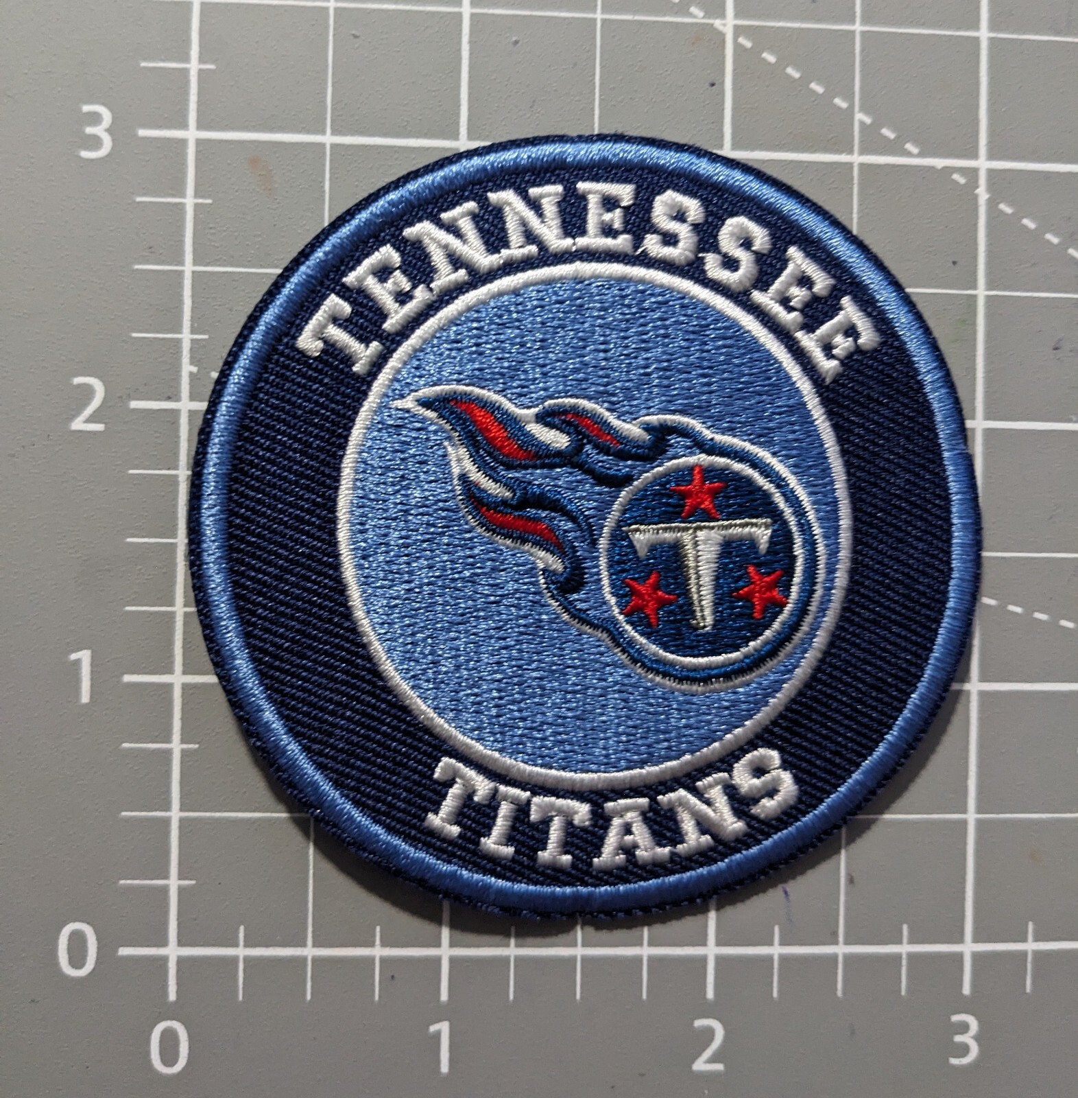 Tennessee Titans Patch NFL Football Sports League Embroidered Iron On Patch 3"