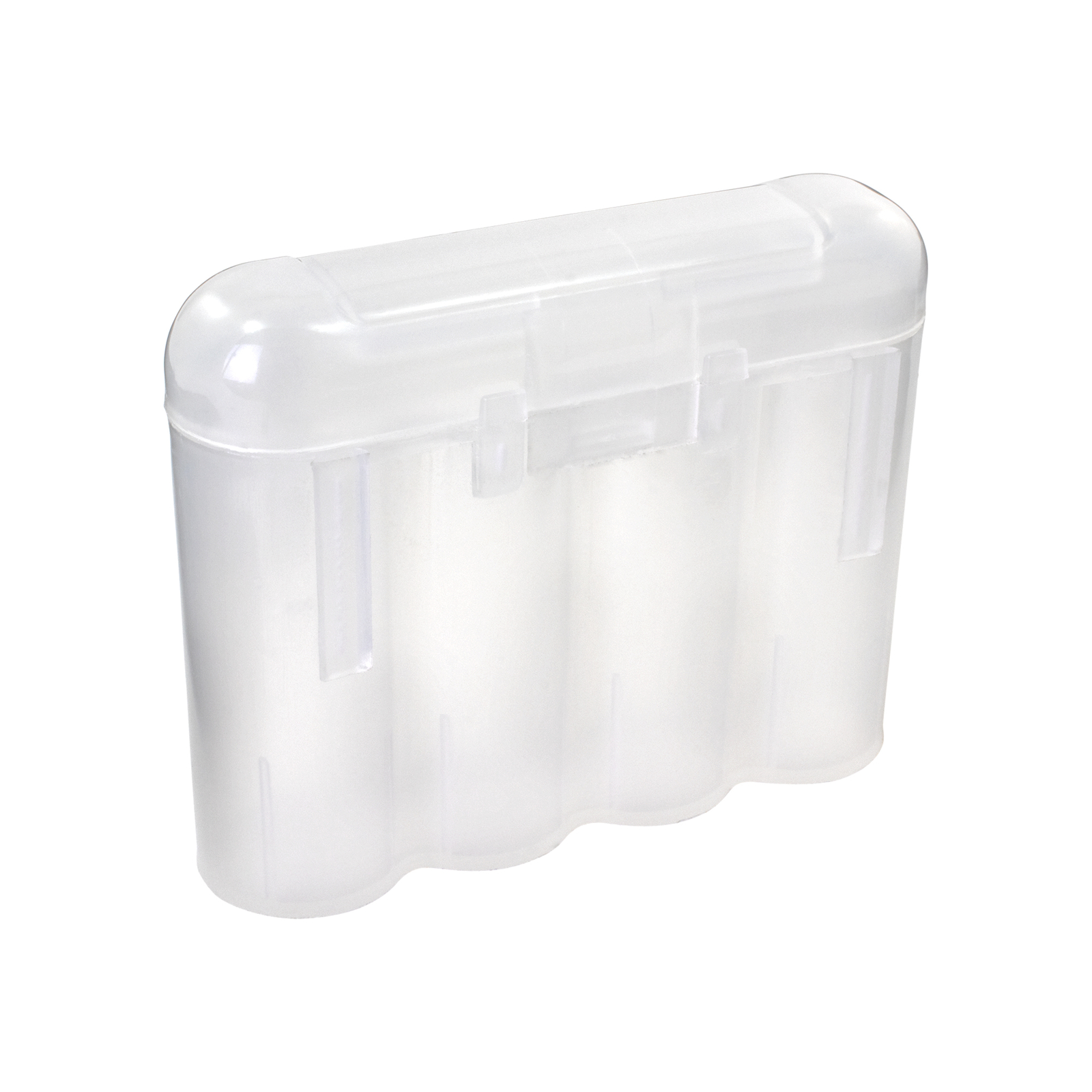 Four 4 EBC Battery AA AAA Clear Plastic Battery Storage Case Holder Box USA Ship