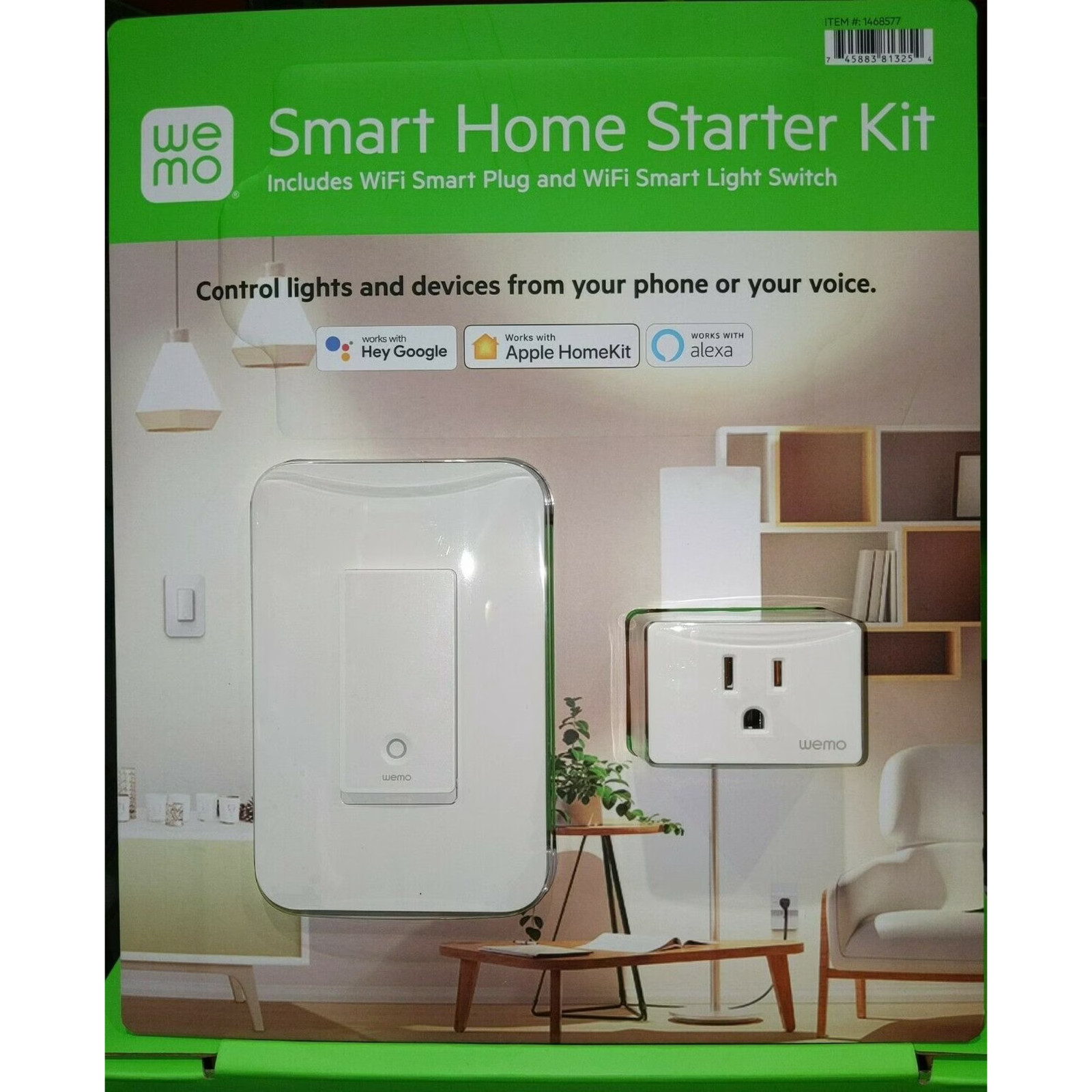 Wemo App Control Smart Plug and Smart Switch - Smart Home Starter Kit, White