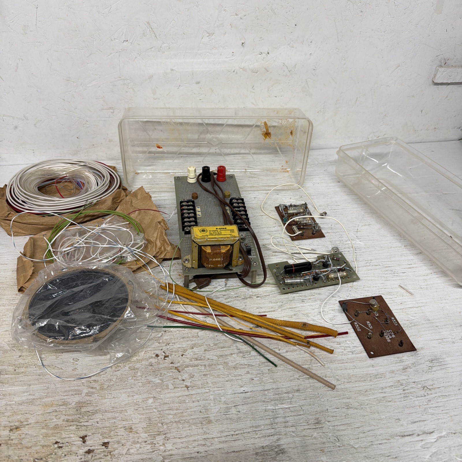 Stancor P-6469 Filament Transformer 25.2V 1A (B5b1) Tester Tube kit with extras.