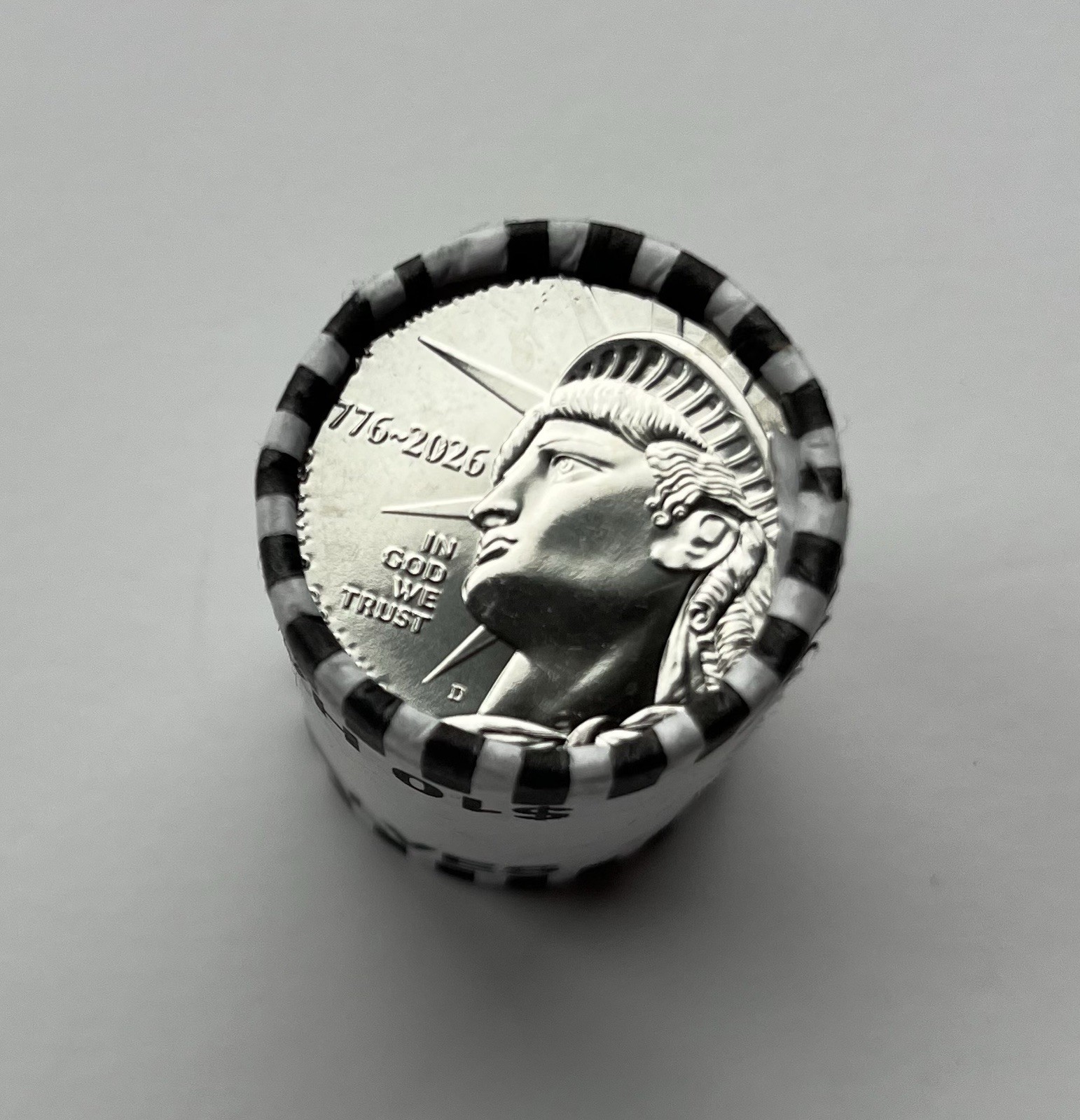 America 250 Enduring Liberty Half Dollar 1776–2026 -D Uncirculated Roll 20 Coins