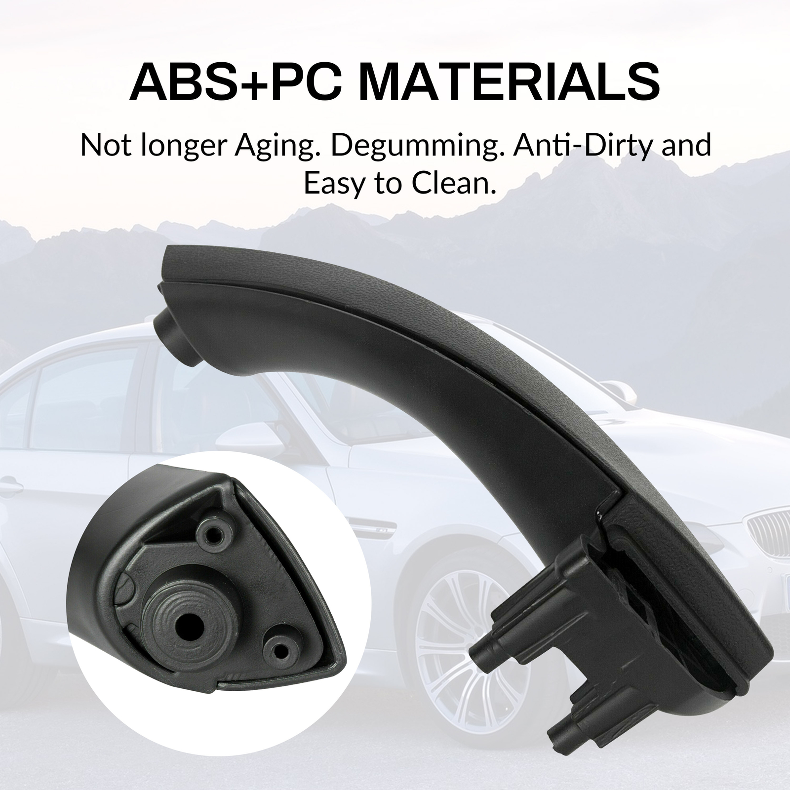 Right Inner Door Panel Handle Pull Outer Trim Cover For 2004-12 BMW E90 E91 328i
