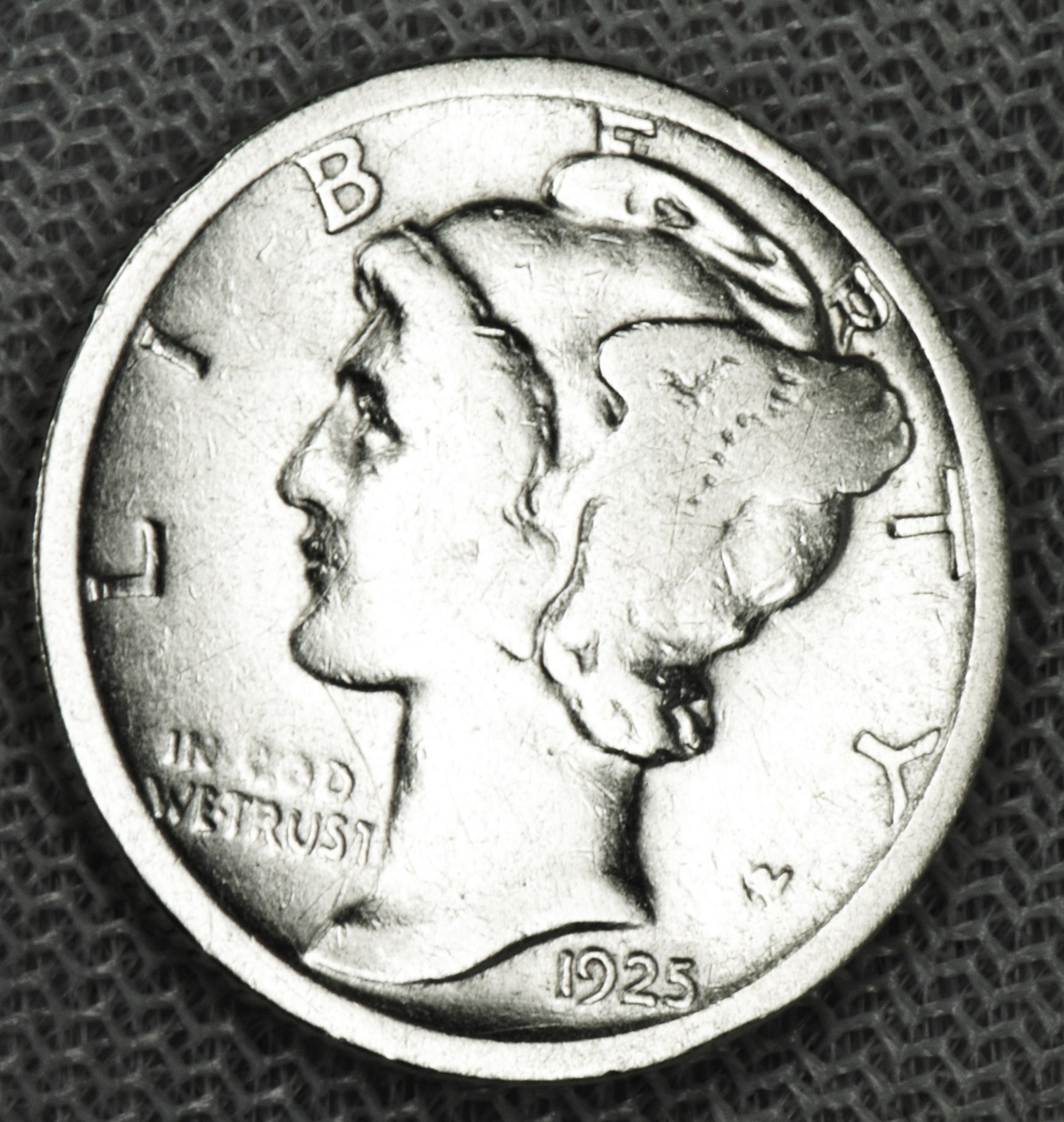 1925-D Mercury 90% Silver Dime | Inventory  A