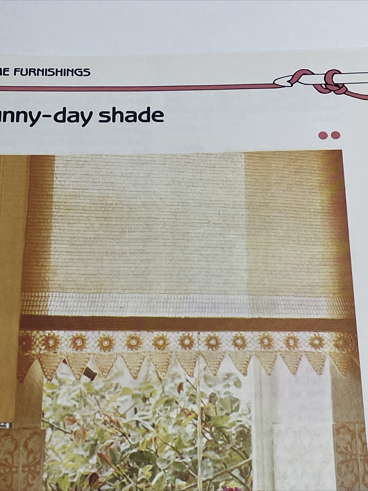 Marshall Cavendish Sunny Day Shade Window Curtin Crochet Pattern