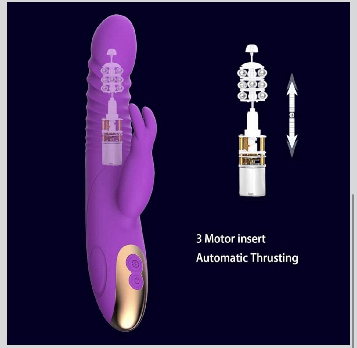 Silent Expand Rabbit Vibrator Waterproof 8 Vibe 7 Telescoping Modes 2026 Model