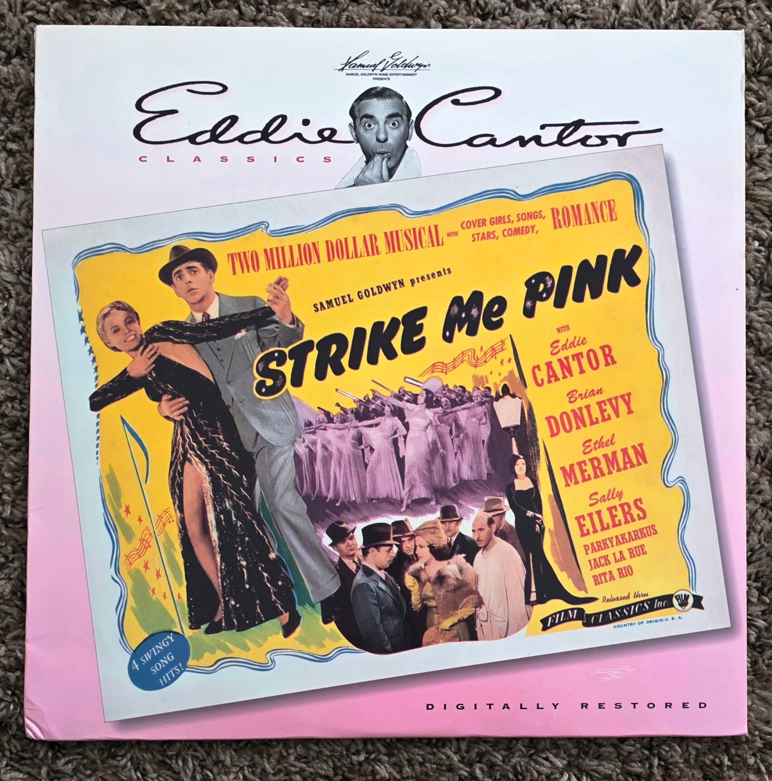 Strike Me Pink Laserdisc Eddie Cantor Digitally Restored