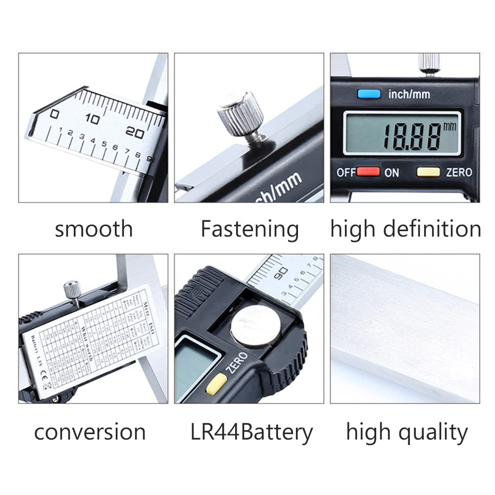 Digital Depth Caliper Electronic Depth Gauge Caliper Depth Rule (150mm(Normal))