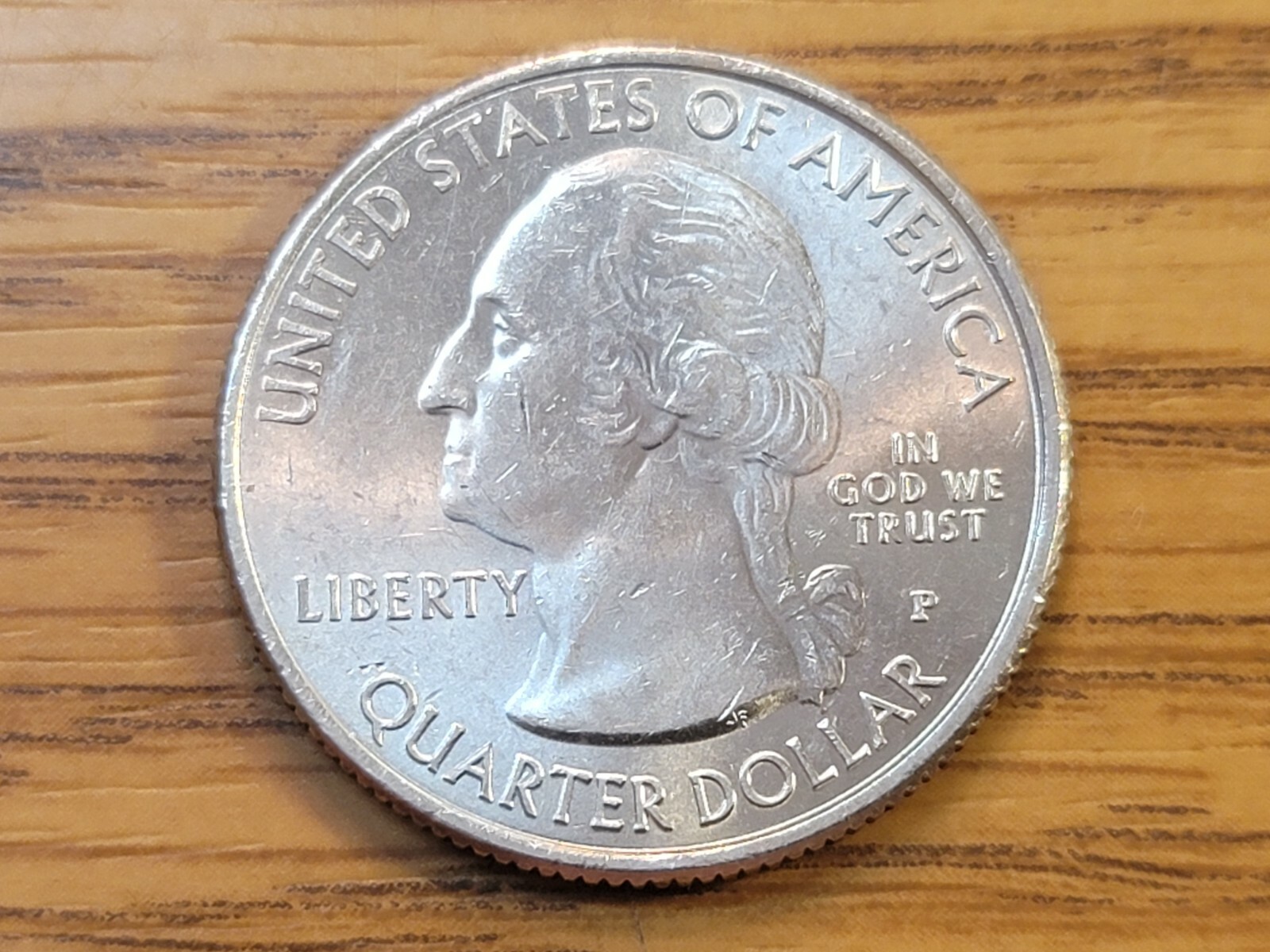 2016 P Harpers Ferry ATB Quarter WDDR-038. Doubled Die Reverse Mint Error.