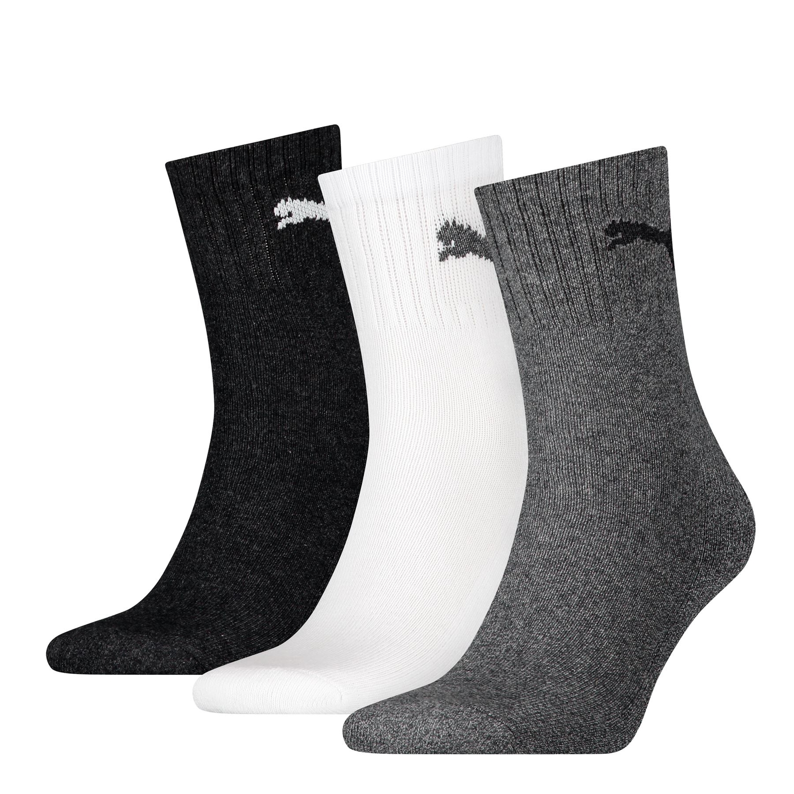 PUMA Short Crew Socks Mens Womens Unisex Cotton Rich Sports Sock (3 Pairs)
