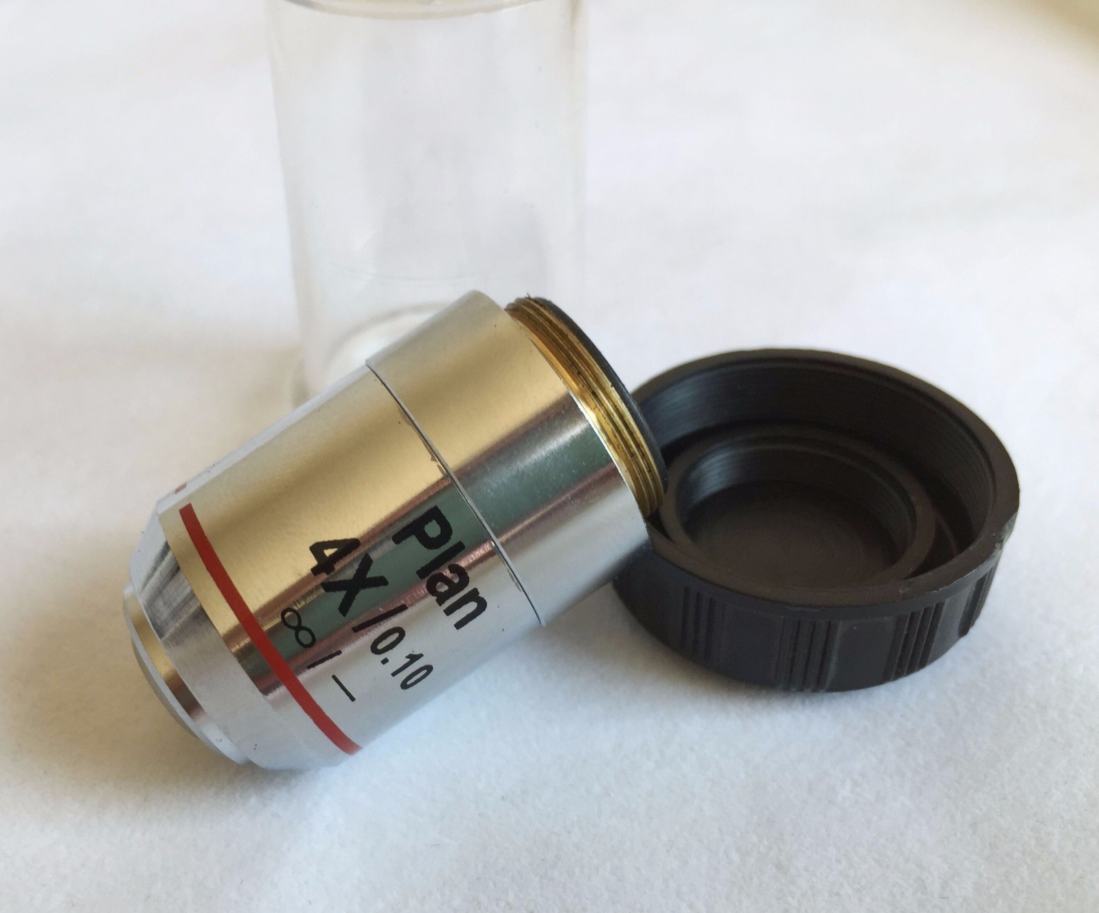 New 4X / 0.1 INFINITY PLAN ACHROMATIC Microscope Objective Lens ProScope