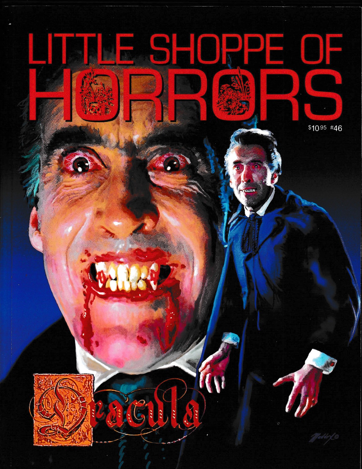 LITTLE SHOPPE OF HORRORS #46 magazine (squarebound edition 2022) Christopher Lee