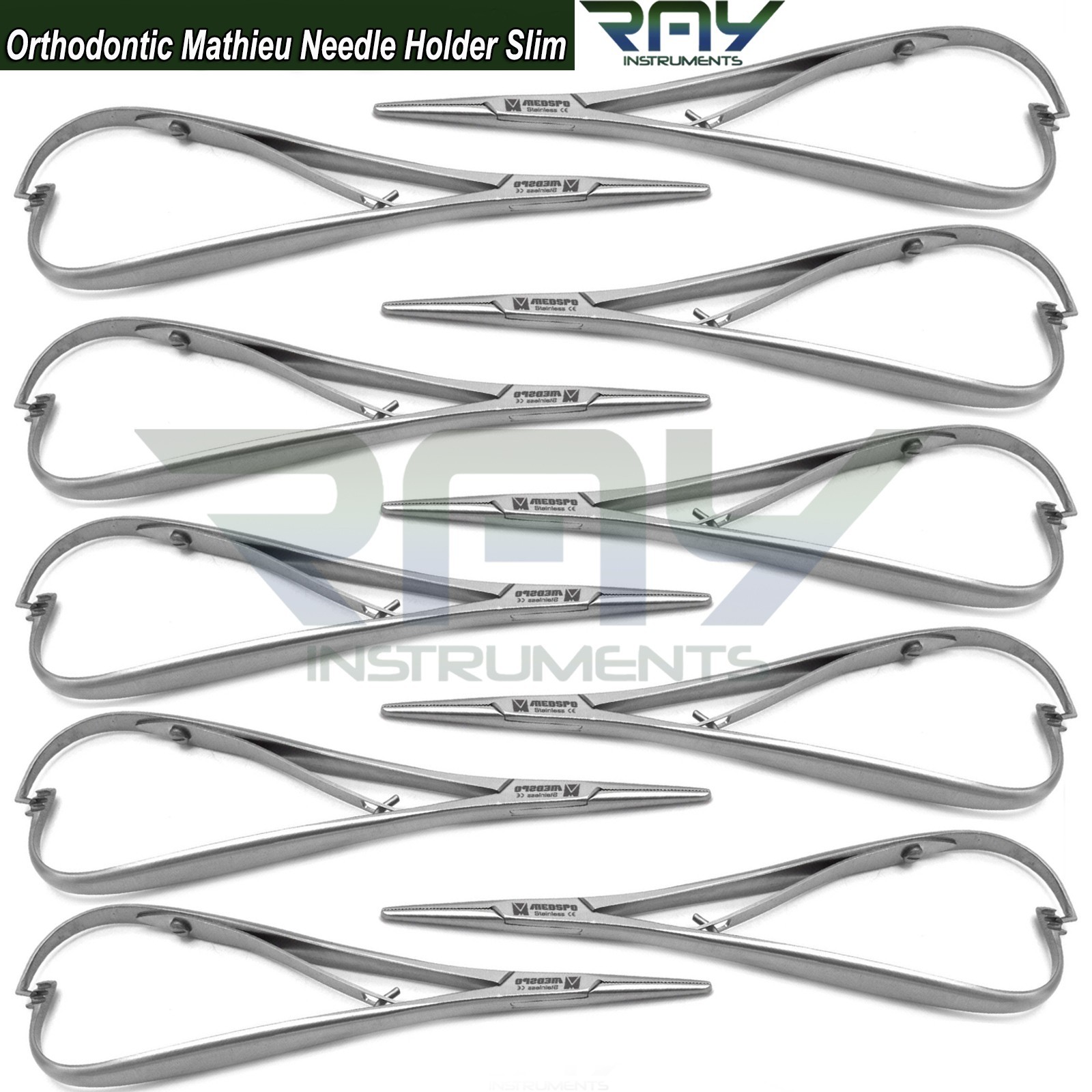 Orthodontic Mathieu Slim Line Needle Holder Forceps Ligature Pliers Narrow Tip