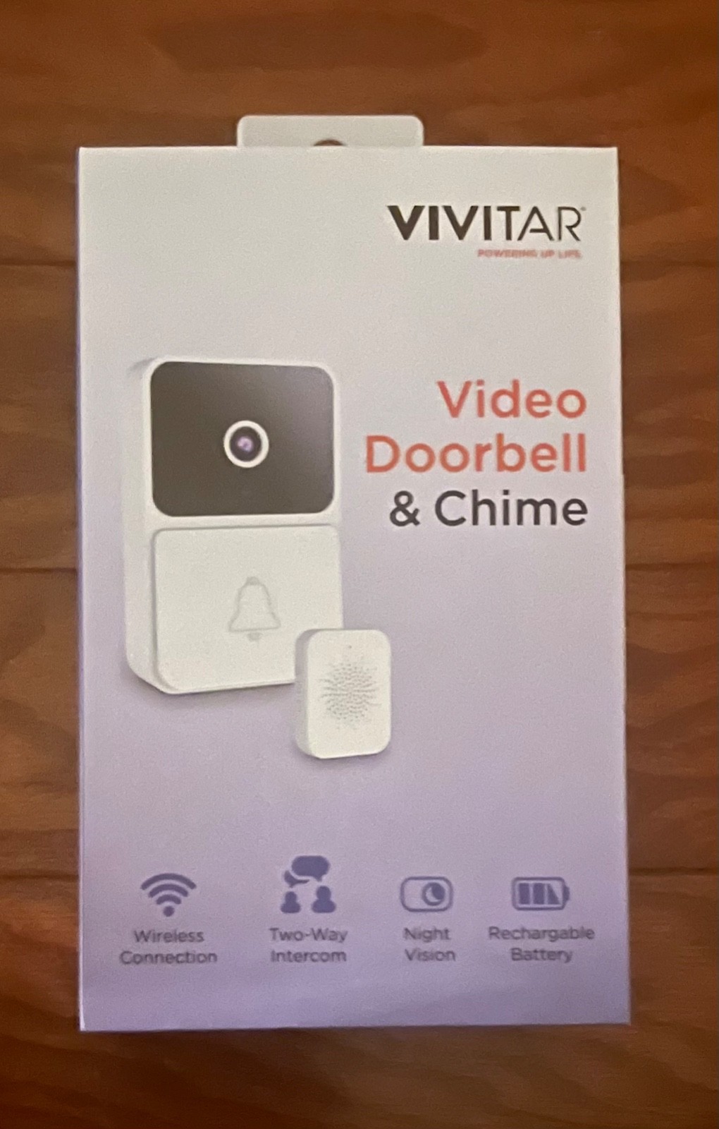vivitar video doorbell amd chime