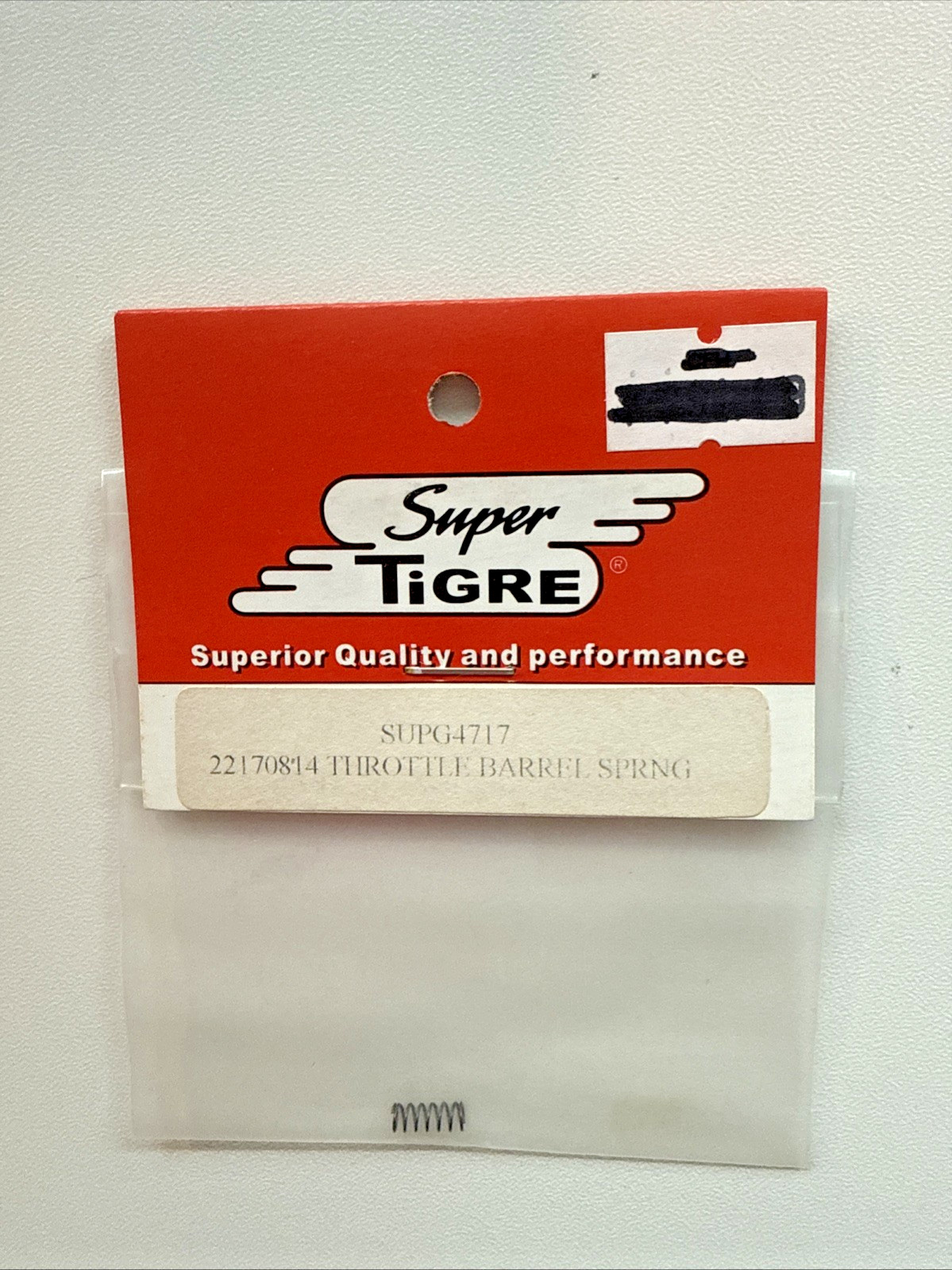 SUPER TIGRE 22170814 THROTTLE BARREL SPRING  NEW OLD STOCK
