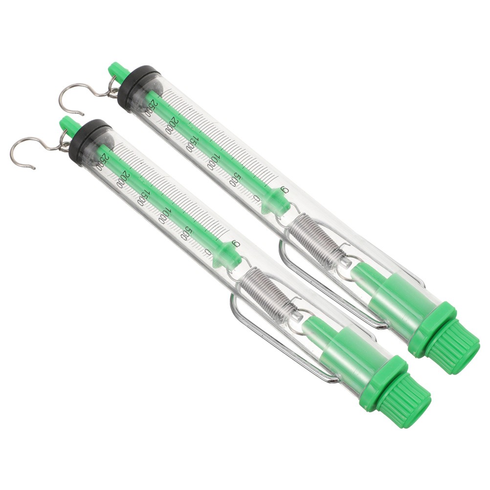 2 Pcs Mechanical Hanging Scale Mini Hook Spring Force Dynamometer