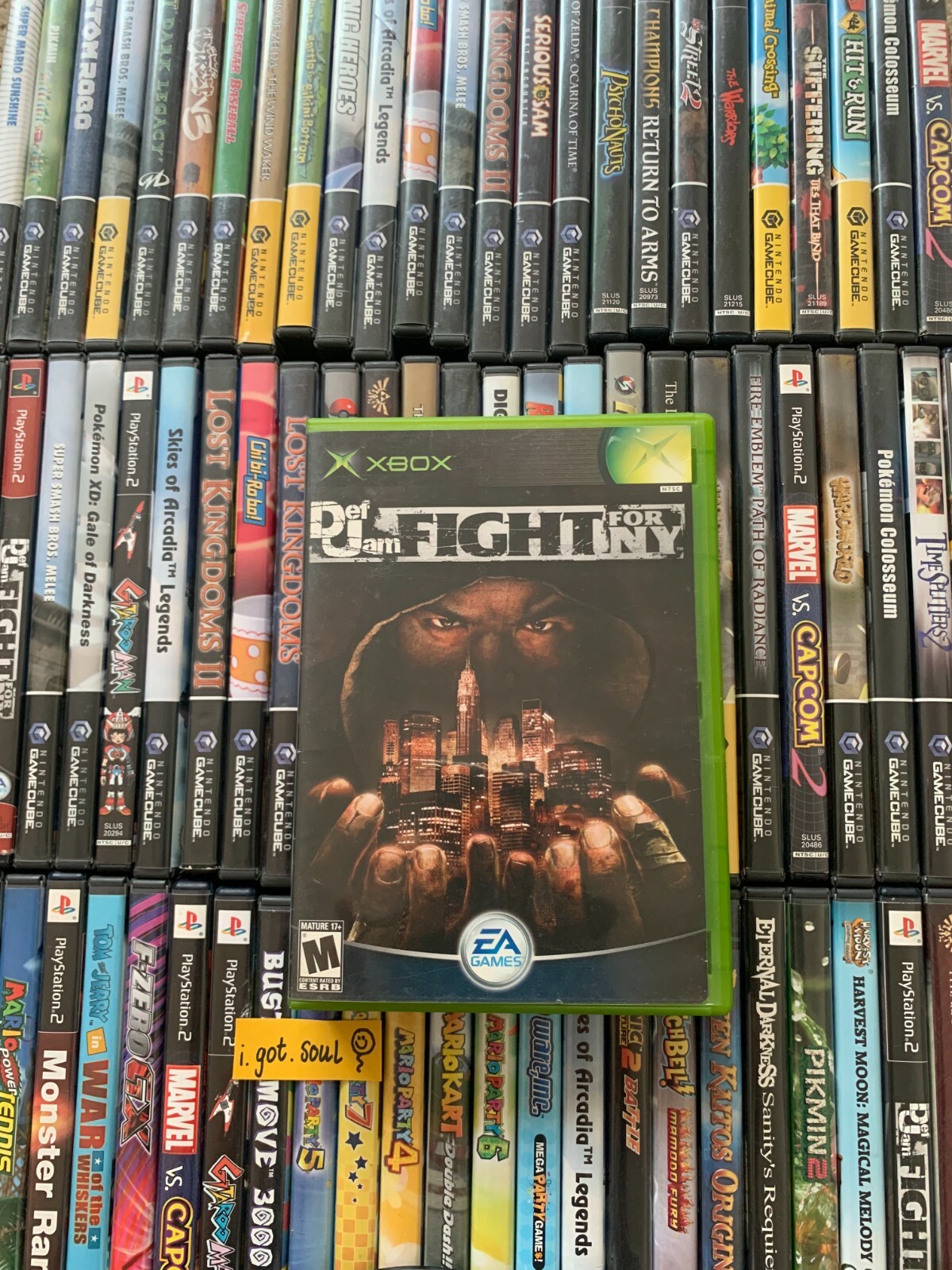 Def Jam Fight For NY Original Xbox Case + Artwork ONLY - NO GAME NO MANUAL