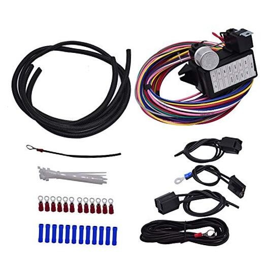 12 Circuit Wiring Harness Muscle Car Hot Rod Street Rod XL Wires
