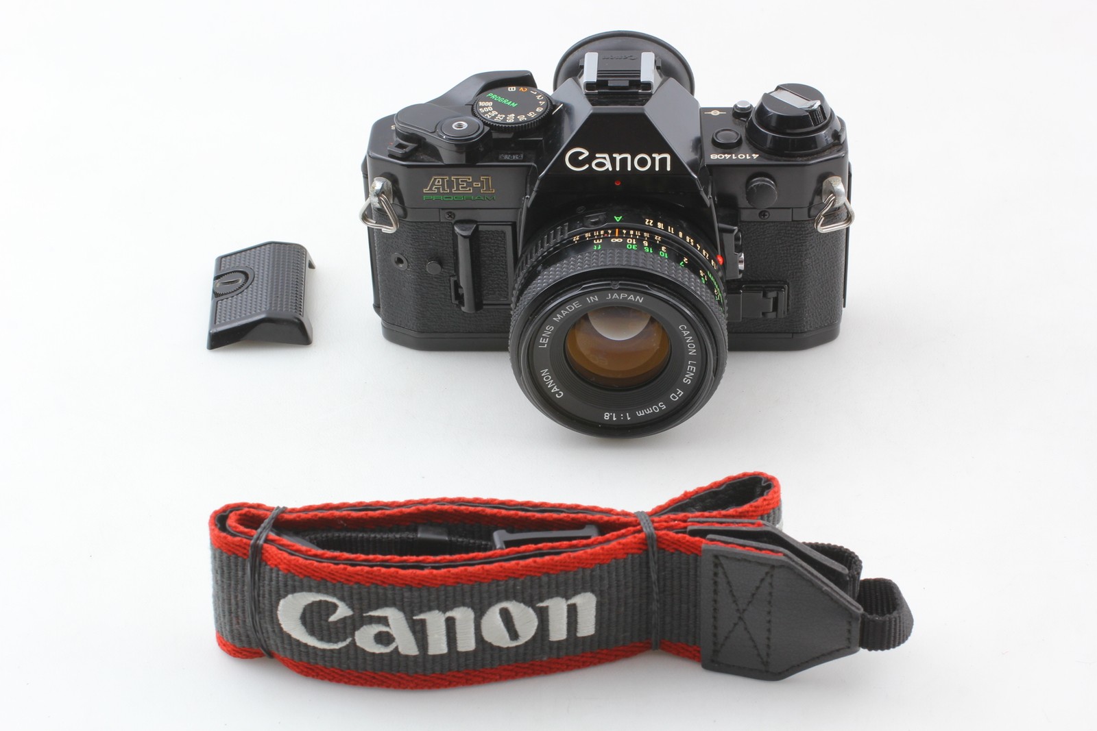 [N.MINT] Canon AE-1 Program BLK 35mm Film Camera NFD 50mm F1.8 Lens From JAPAN