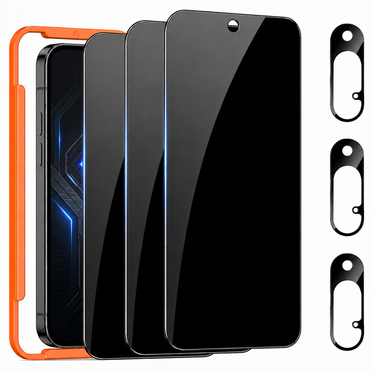 For Google Pixel 10/10 Pro/XL/Fold Privacy Screen Camera Lens Protector 3+3 Pack