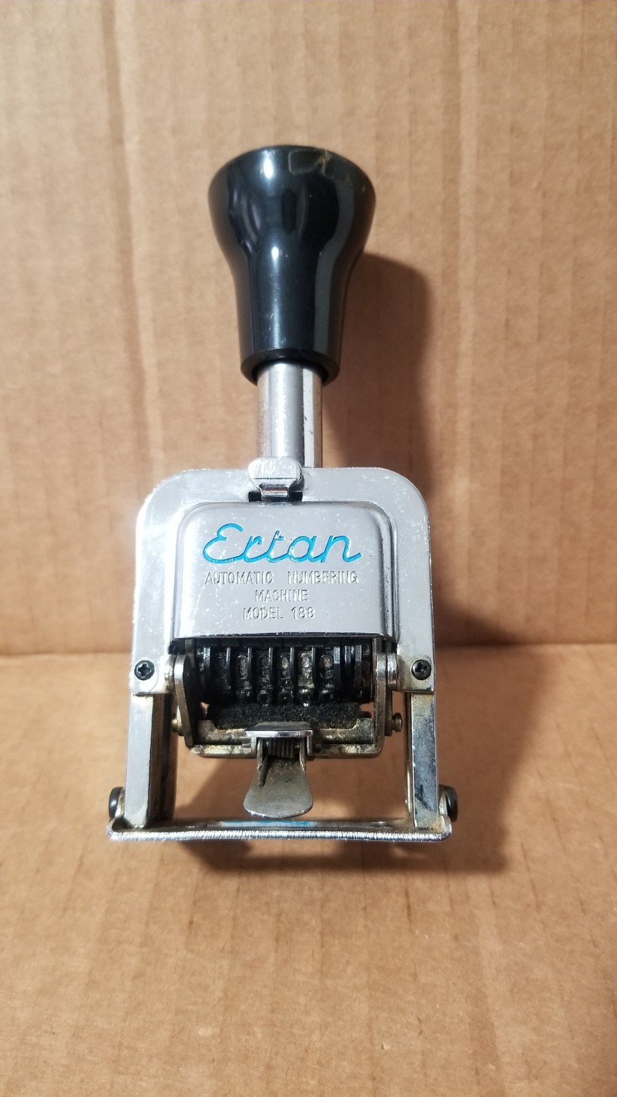 Vintage Ertan Model 188 Automatic Numbering Machine Working VGC