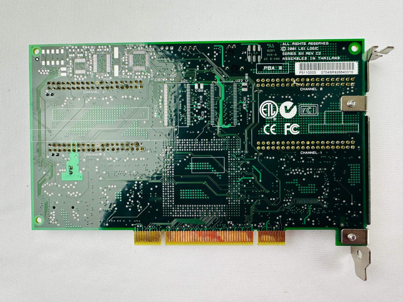 LSI Logic SERIES 511 REV C2 RAID Controller Card