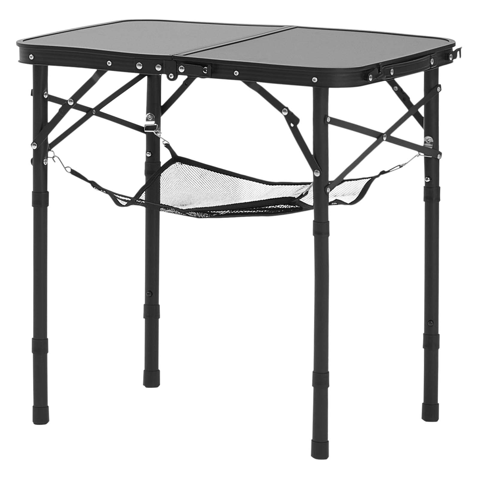 2ft Folding Portable Camping Table Aluminum Adjustable Height Outdoor