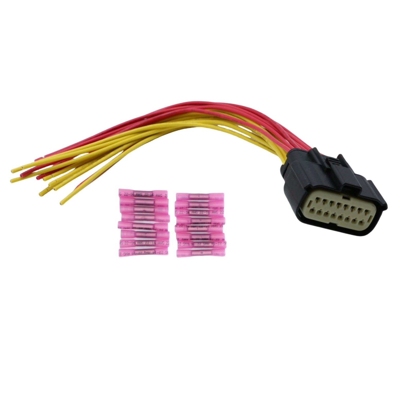 16-Way Headlamp Headlight Connector Pigtail For 2020-2023 Ford Escape Bronco