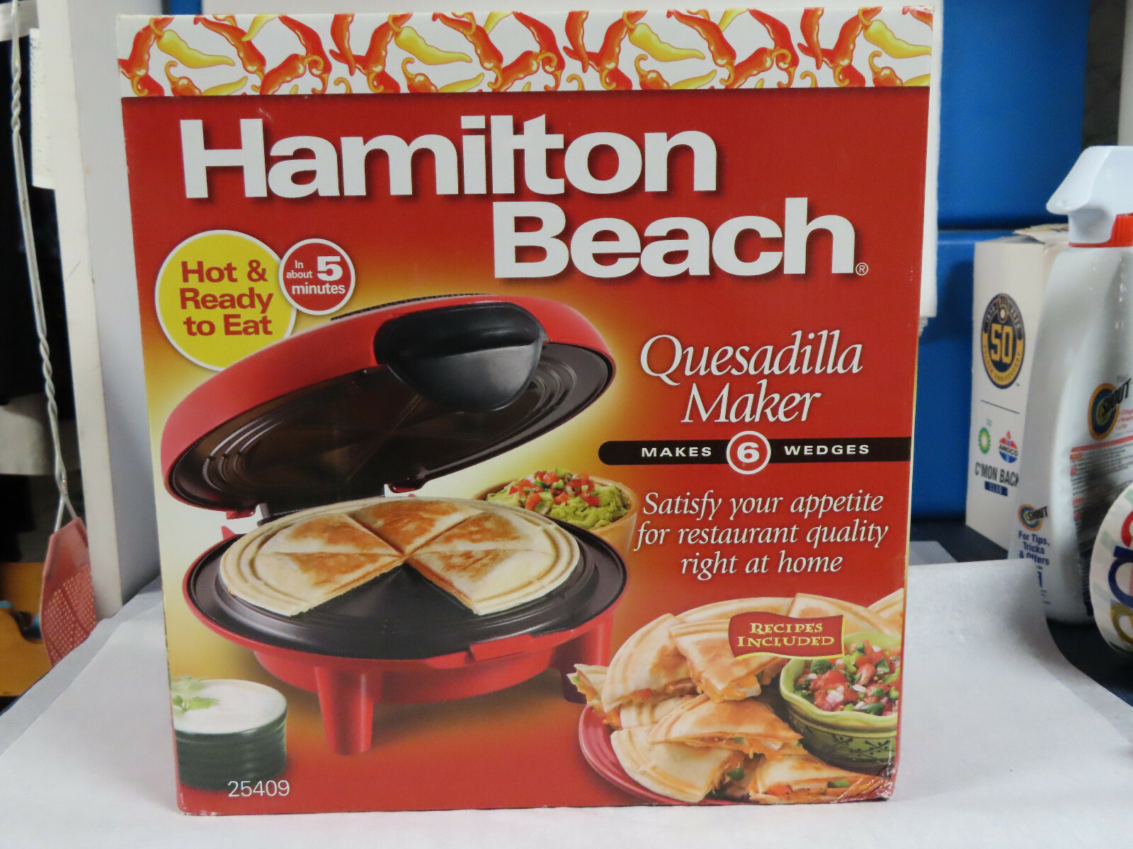 NIB IN ORIGINAL PACKING HAMILTON BEACH 25409 QUESADILLA MAKER NEW