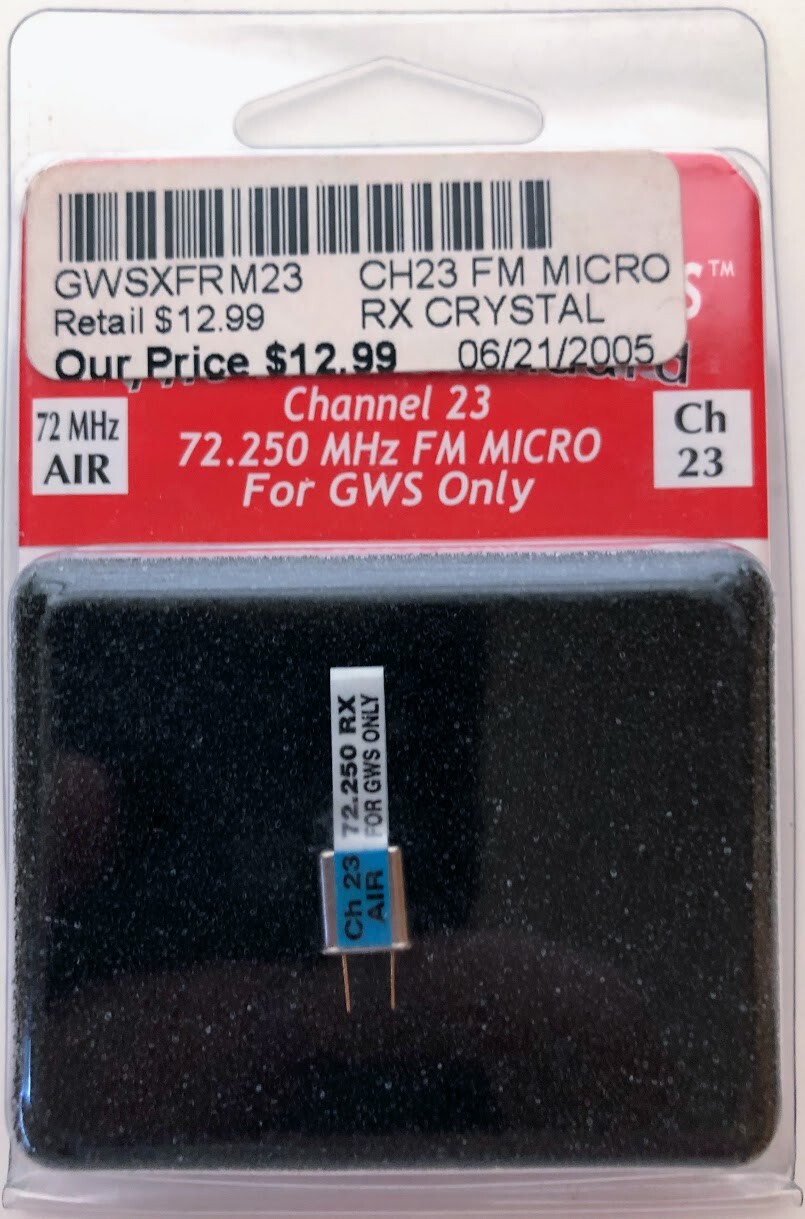 72.250 MHz Channel 23 AIR FM Micro GWS Only Performance Devices PVD 400-1023 New