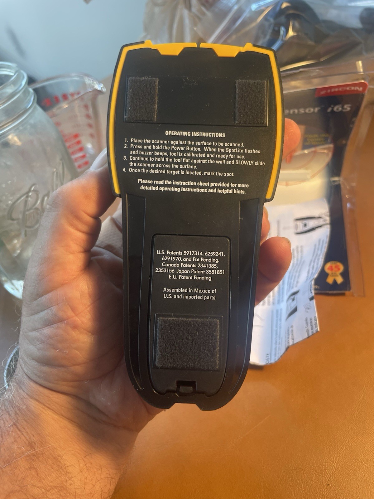 Zircon StudSensor i65 OneStep Center Finding Stud Finder, Tested & Works