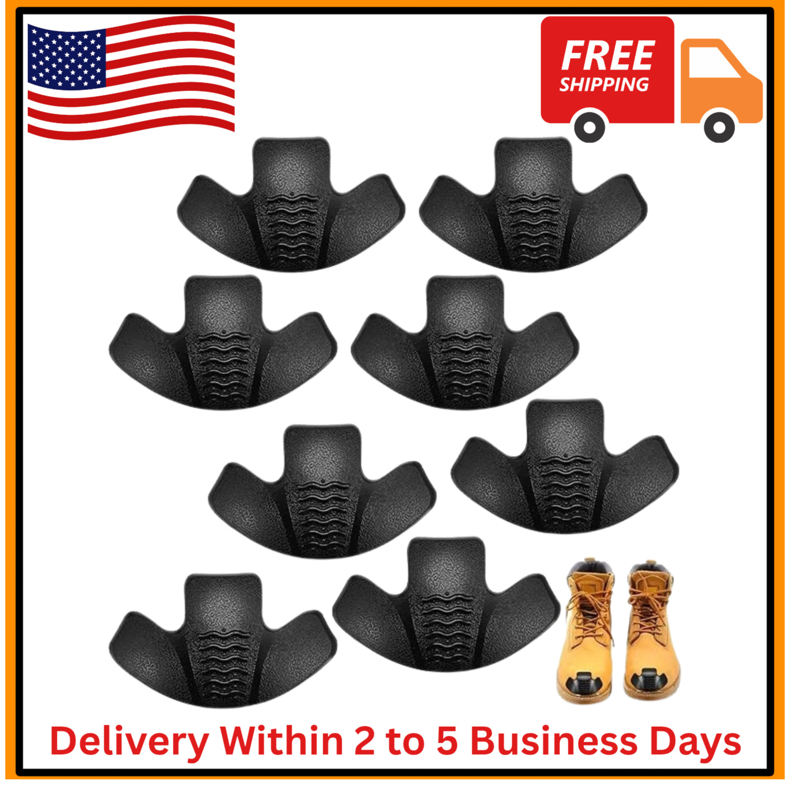 8 Pieces Toe Guards for Boots Toe Protectors Work Toe Guards Rubber Toe Covers
